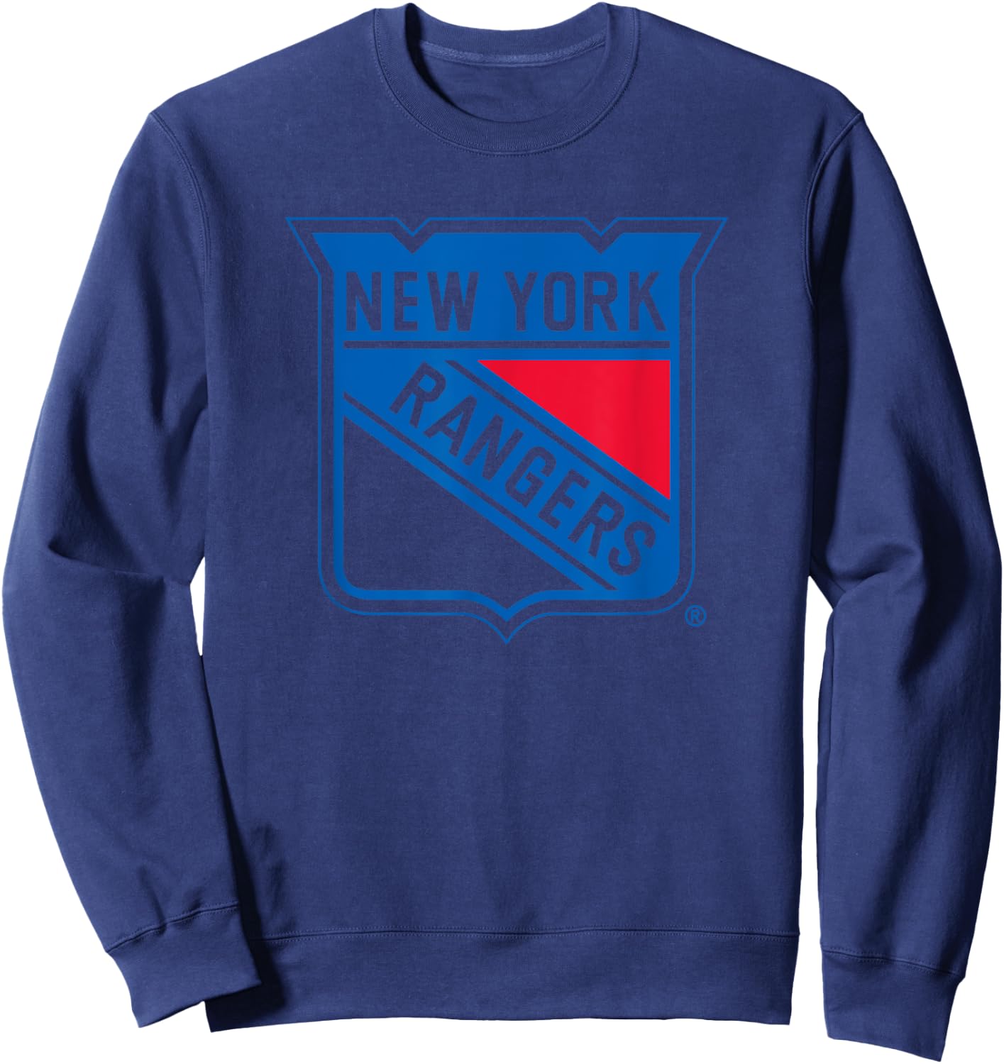 New York Rangers Icon White Officially Licensed Sweatshirt - Sweatshirt | Navy