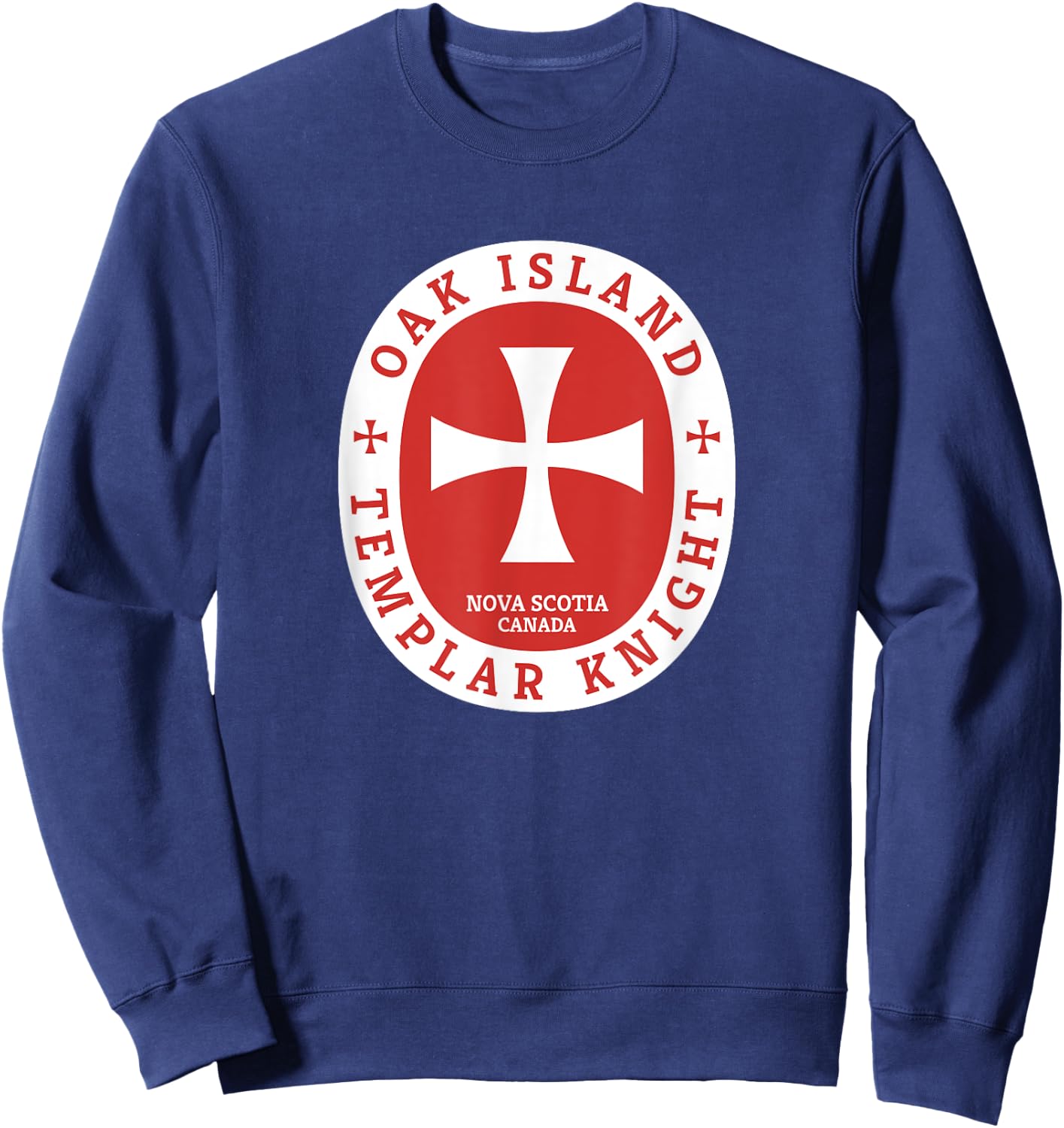 Oak Island Templar Knights Treasure Gift Shirt Sweatshirt - Sweatshirt | Navy