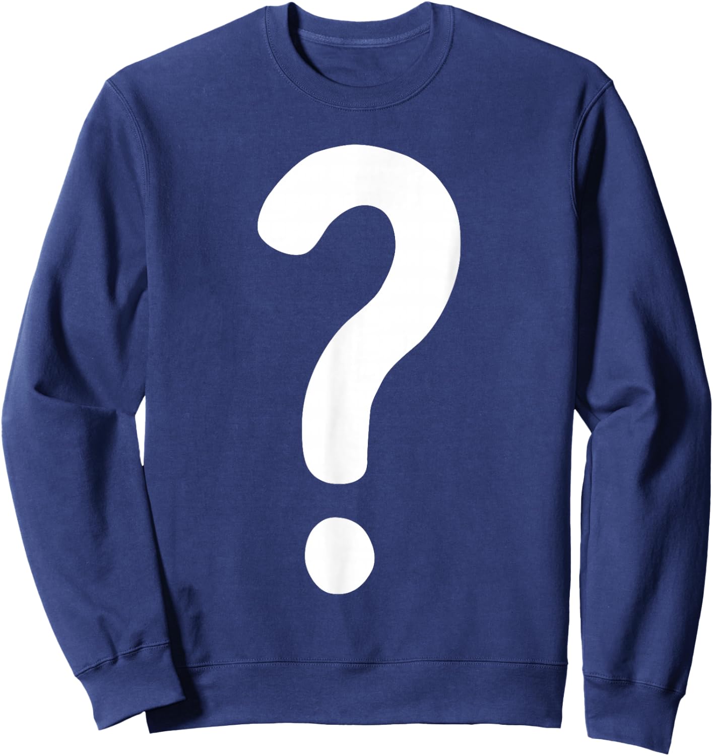 Question Mark Shirt Couple Men Women Kids Guess Who Costume Sweatshirt - Sweatshirt | Navy