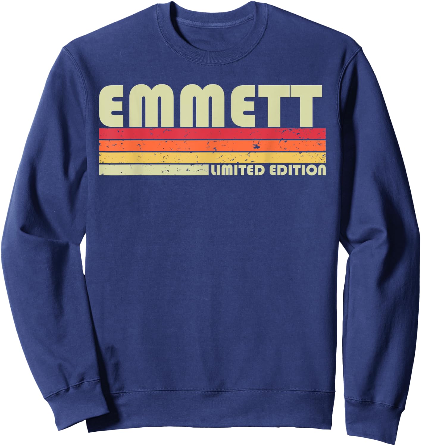 EMMETT Gift Name Personalized Funny Retro Vintage Birthday Sweatshirt - Sweatshirt | Navy
