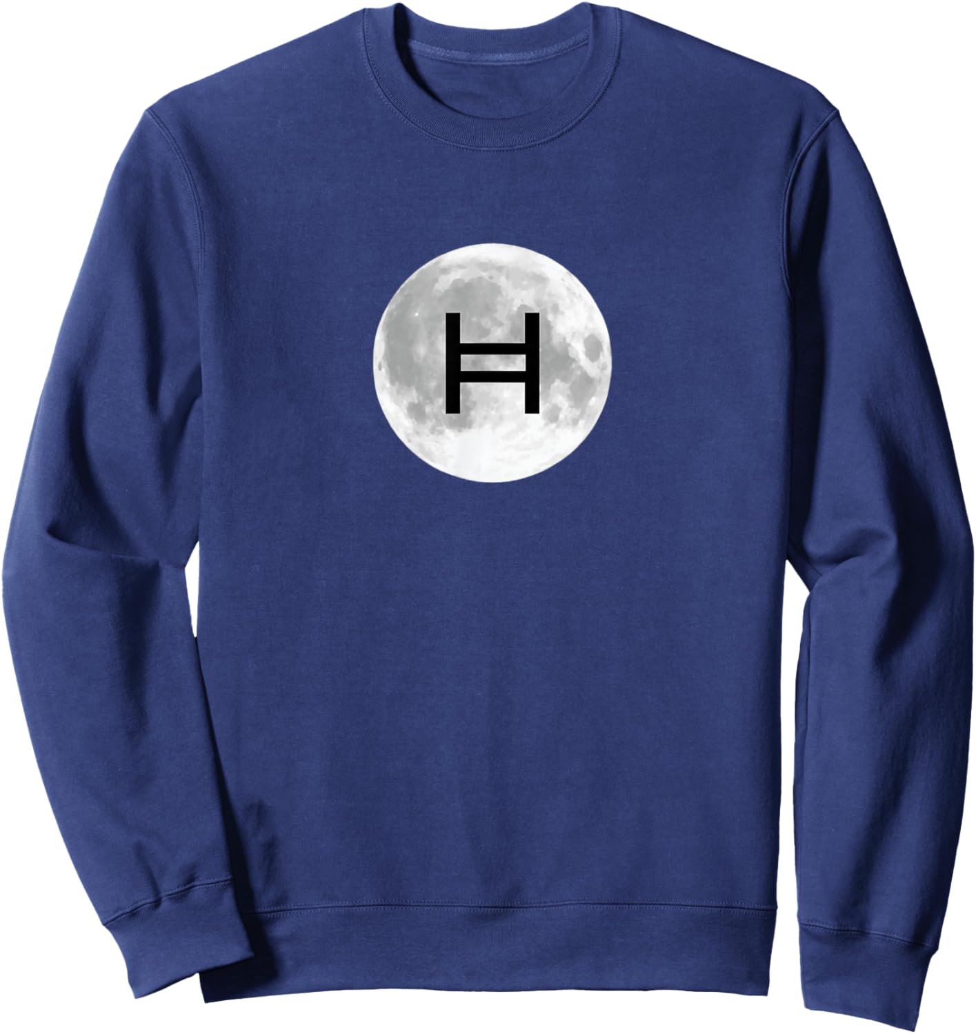 Hedera Hbar Moon Crypto Sweatshirt - Sweatshirt | Navy