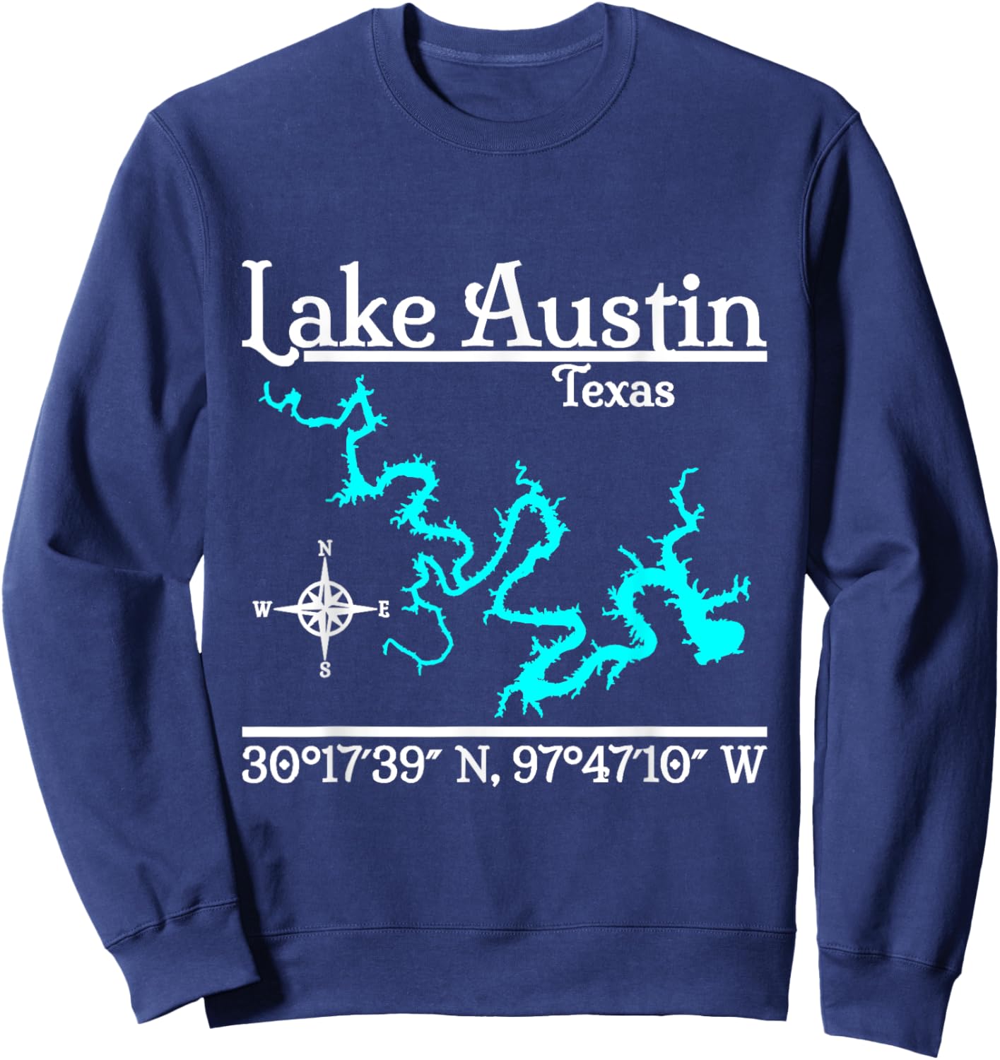 Lake Austin, Texas Sweatshirt - Sweatshirt | Navy