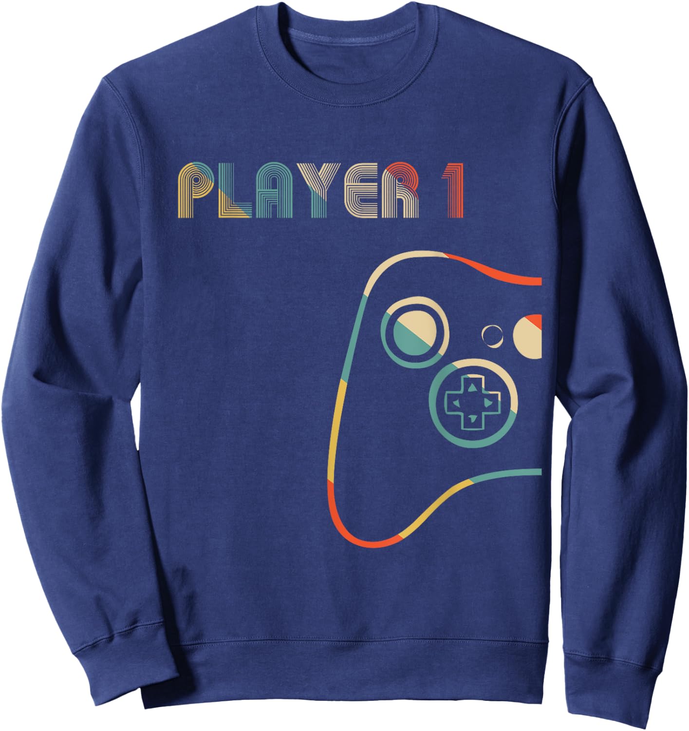 Matching Gamer Couple Player 1 Player 2 Sweatshirt - Sweatshirt | Navy