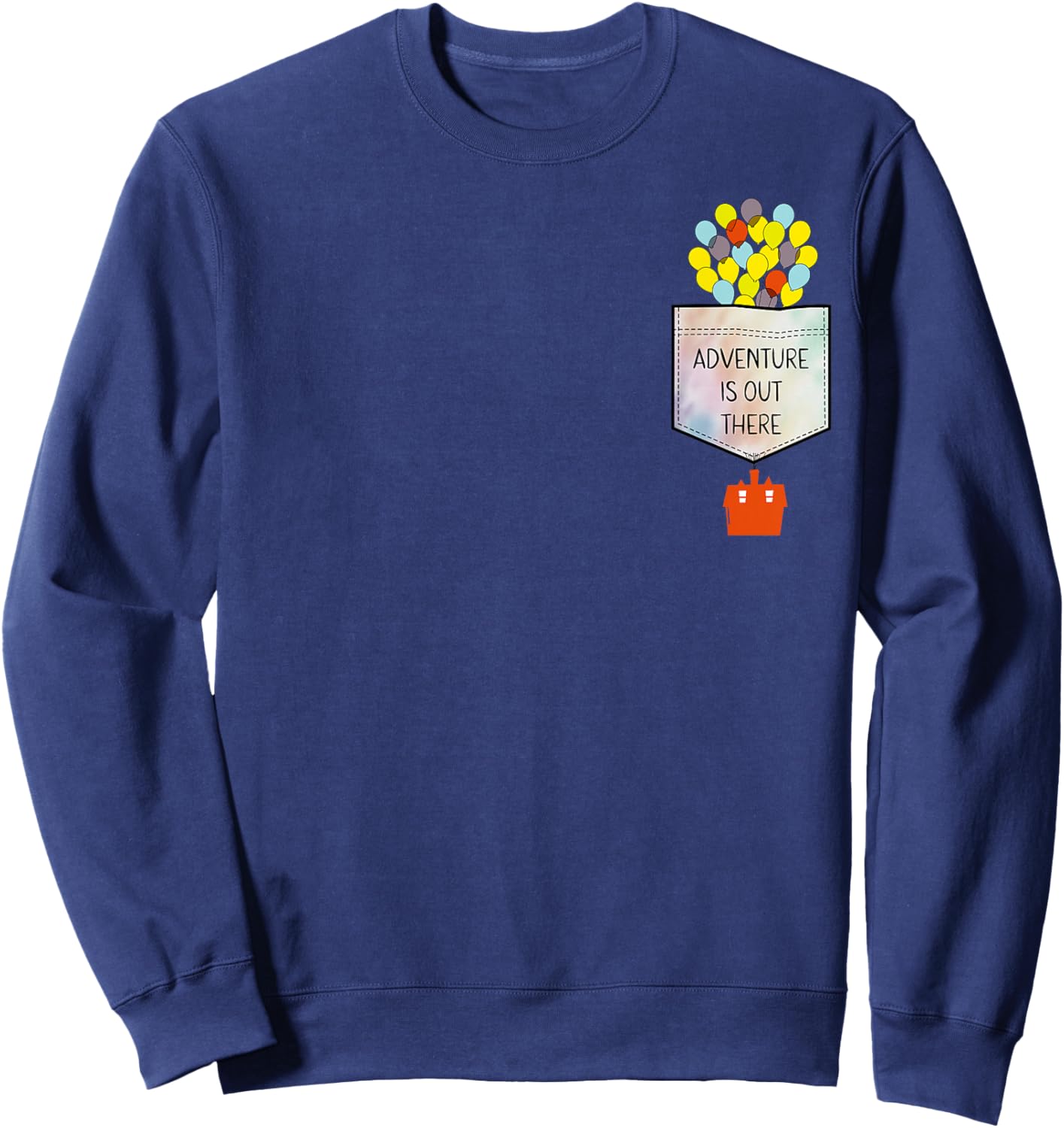 Disney Pixar Up Adventure is Out There Faux Pocket Sweatshirt - Sweatshirt | Navy