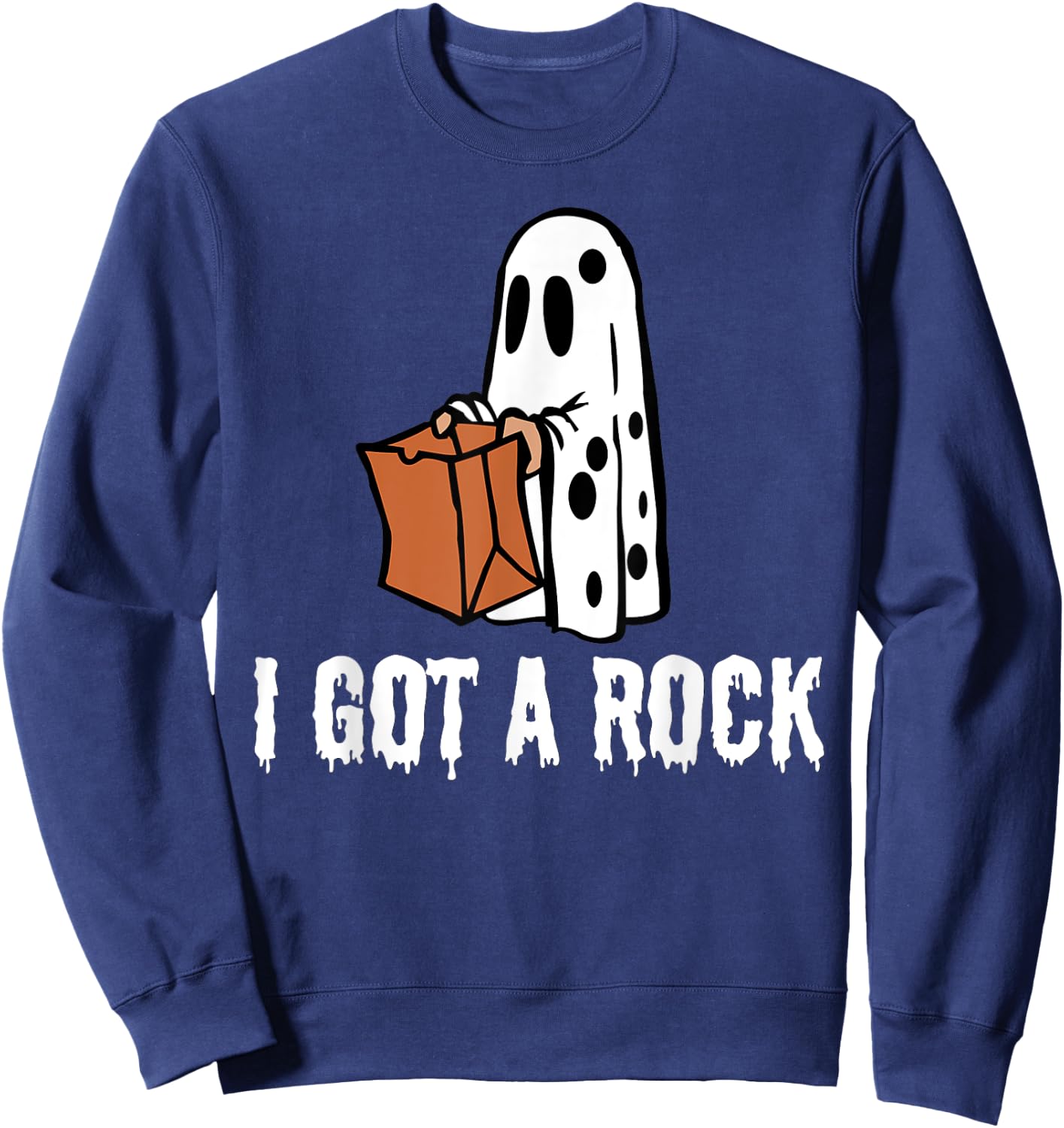 I Got A Rock Halloween Sweatshirt - Sweatshirt | Navy