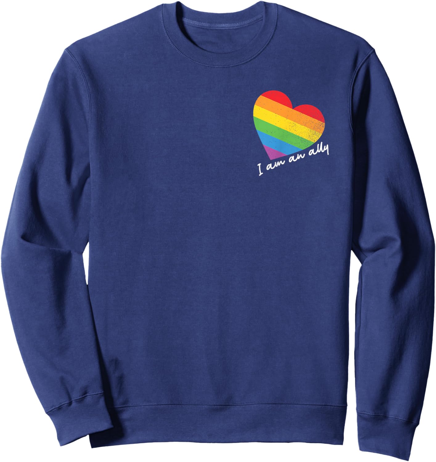 Ally Rainbow Heart Pride CSD-Party für Schwule Lesben und Queer LGBTQ+ Sweatshirt - Sweatshirt | Navy
