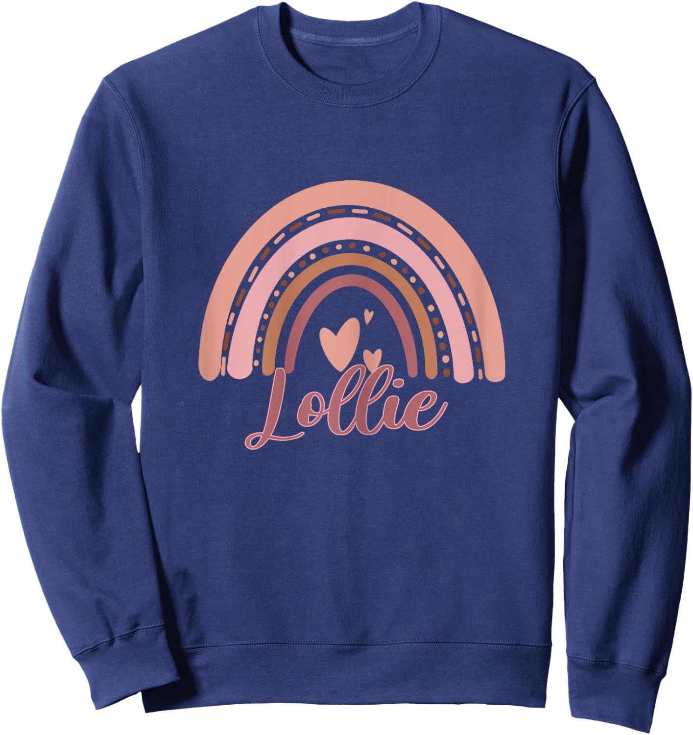 Cute Lollie Rainbow Grandma Christmas Mother's day Sweatshirt - Sweatshirt | Navy