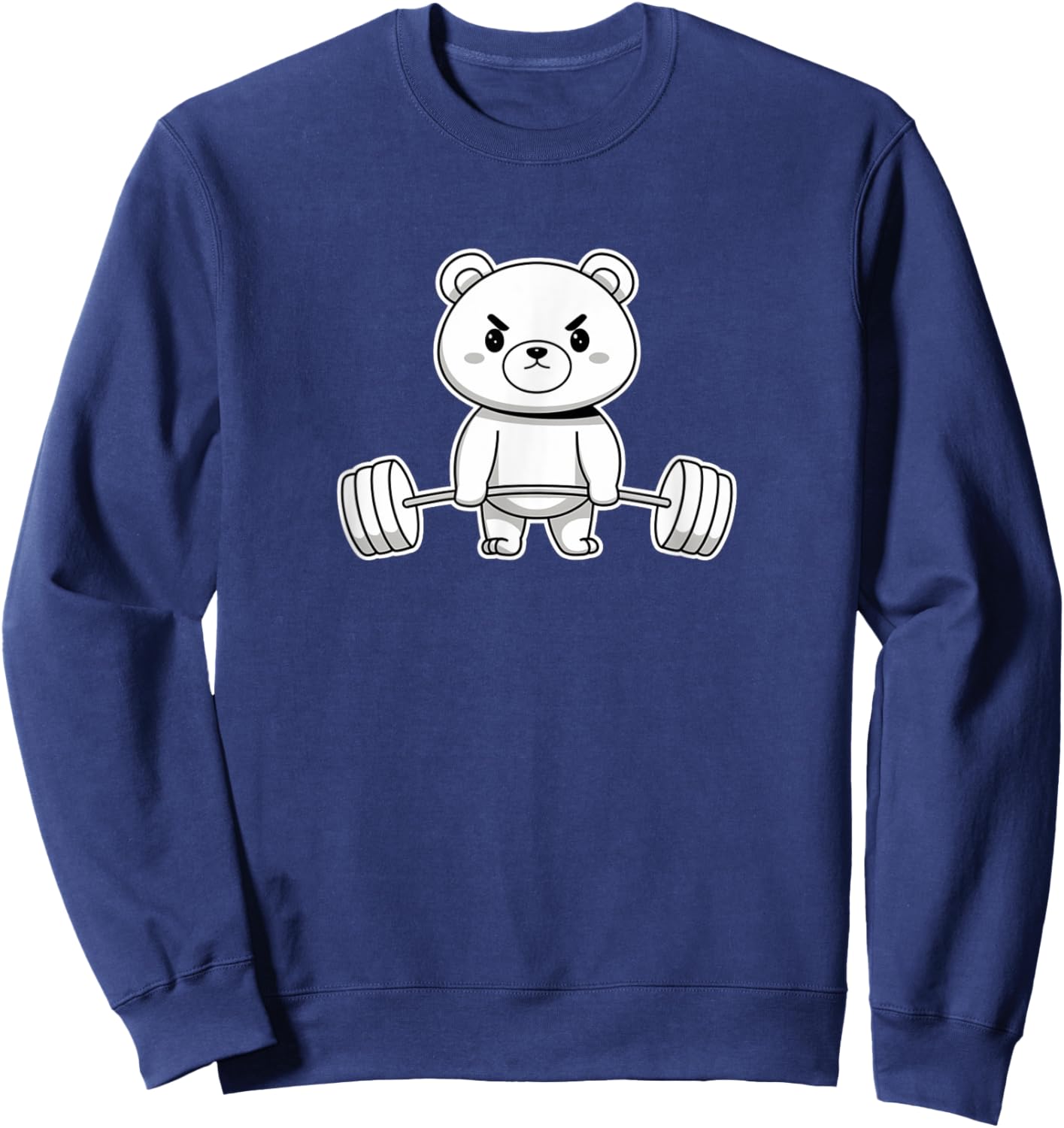 Bear Bodybuilder Weight lifting Gym Workout Sports Sweatshirt - Sweatshirt | Navy