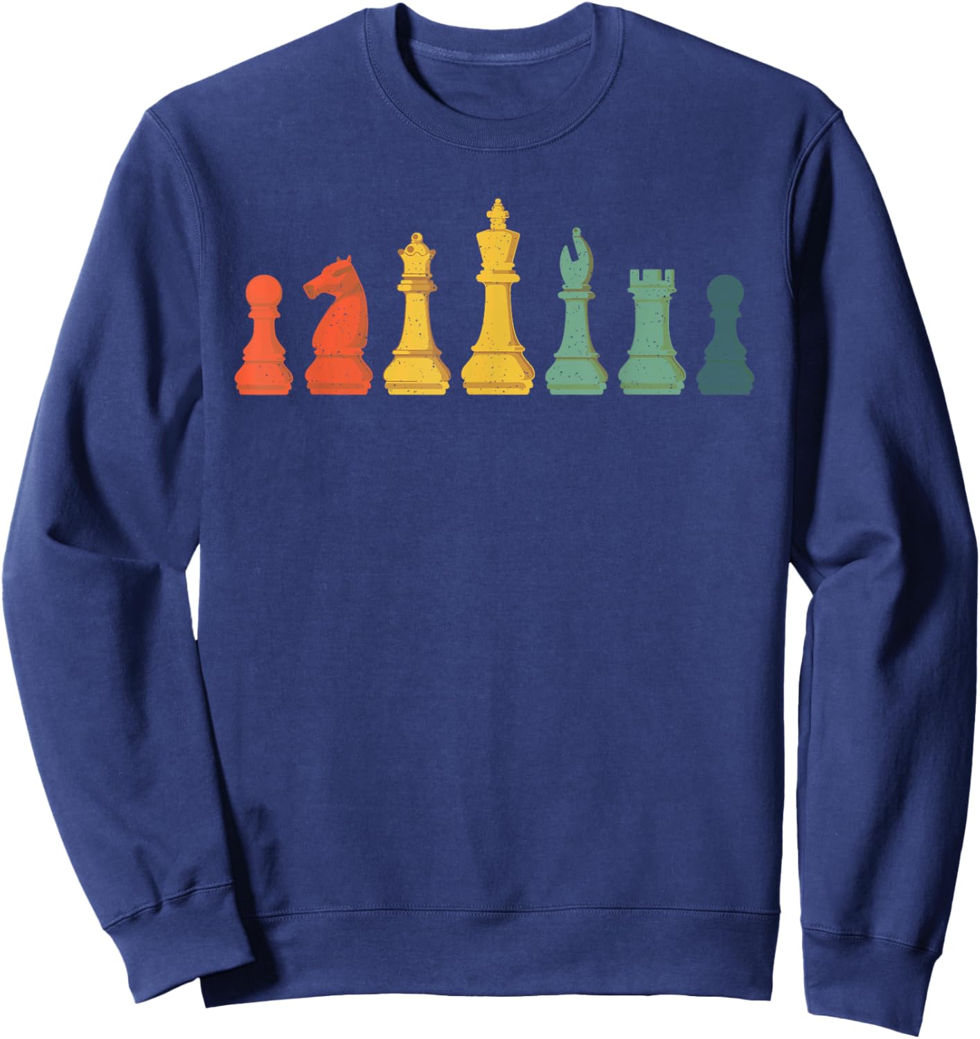 Cool Chess Lover Art Boys Kids Chess Players Novelty Sweatshirt - Sweatshirt | Navy