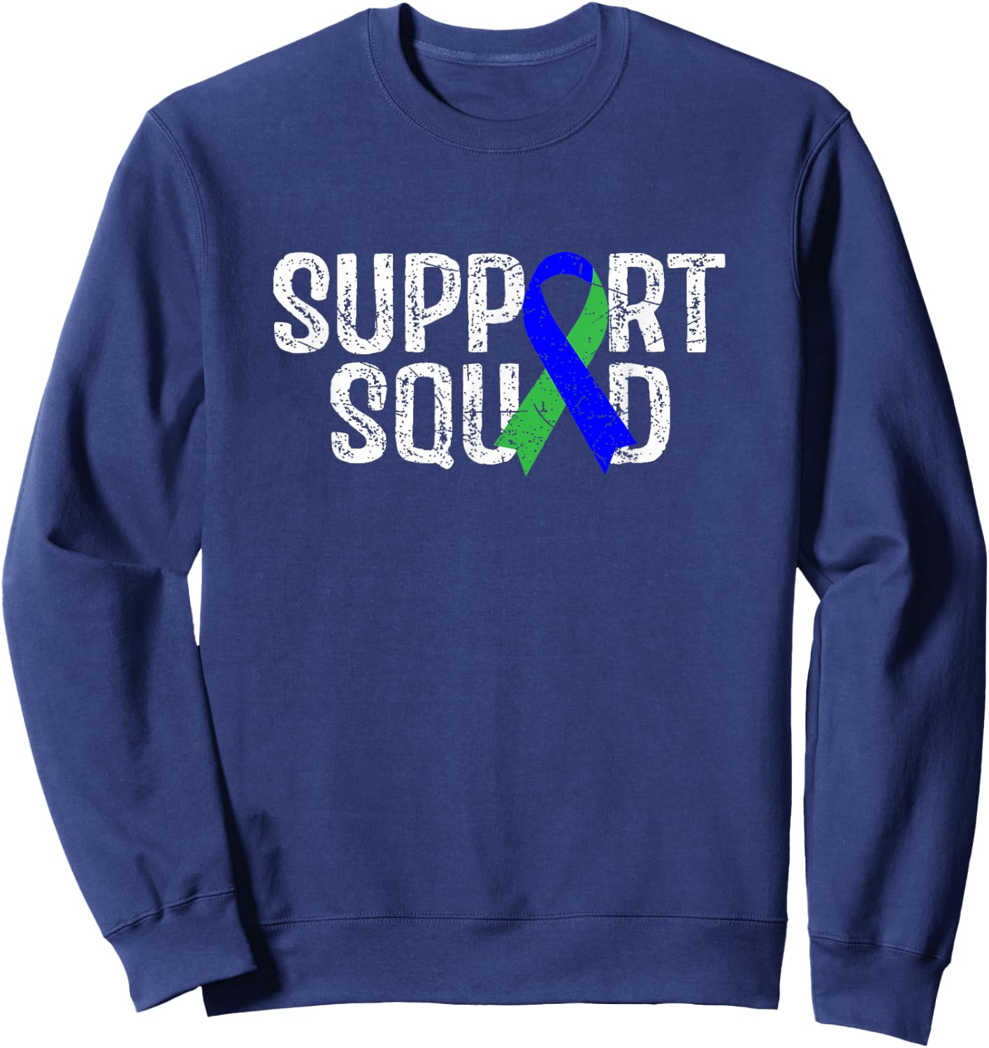 Support Squad ADL Adrenoleukodystrophy Awareness Sweatshirt - Sweatshirt | Navy