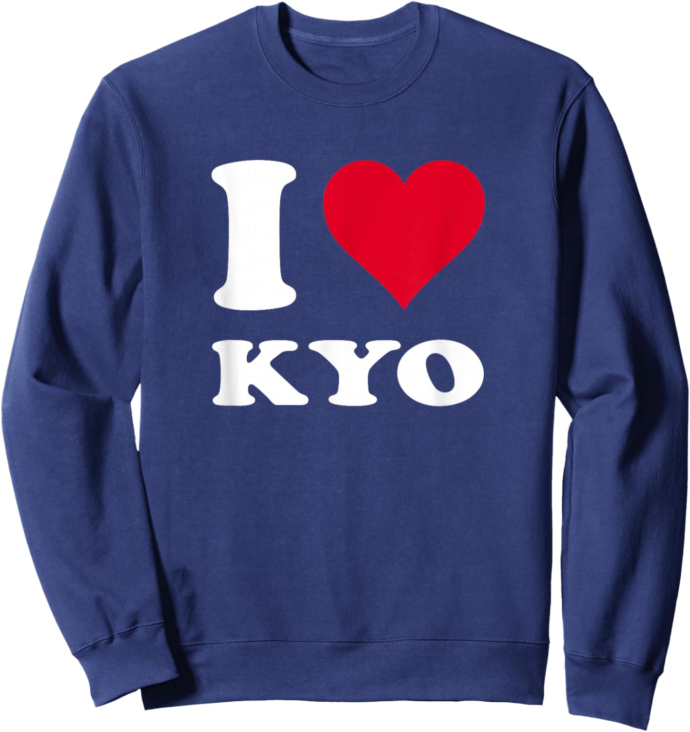 Red Heart I Love Kyo Sweatshirt - Sweatshirt | Navy