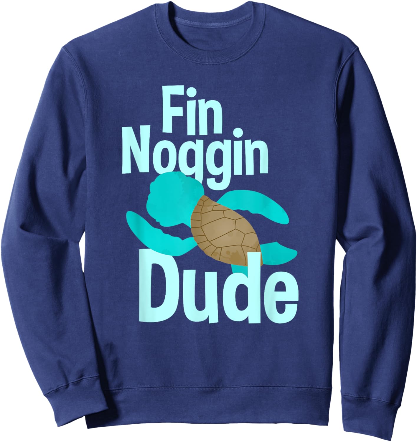 Fin Noggin Dude Sweatshirt - Sweatshirt | Navy