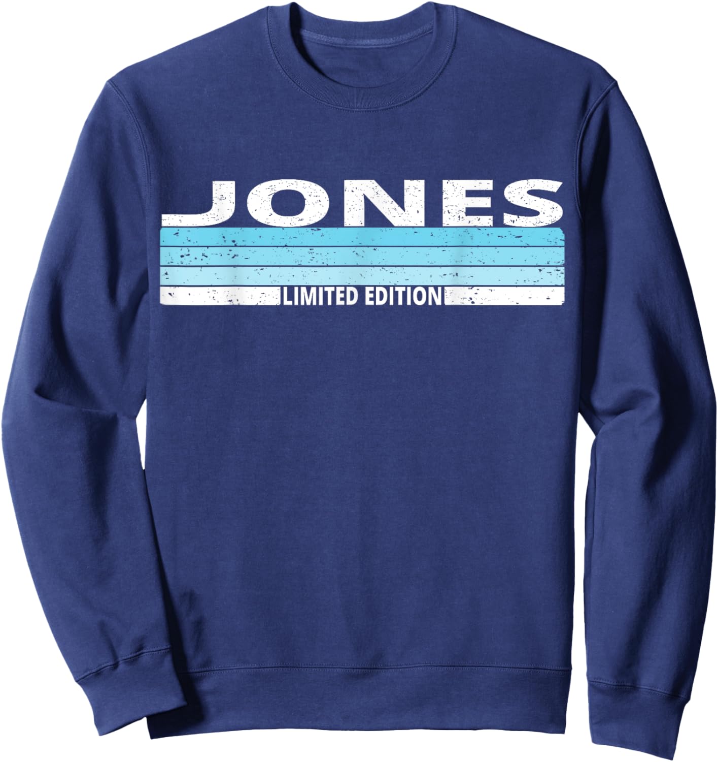 Jones Surname Birthday Family Reunion 80s 90s Blue Sunset Sweatshirt - Sweatshirt | Navy