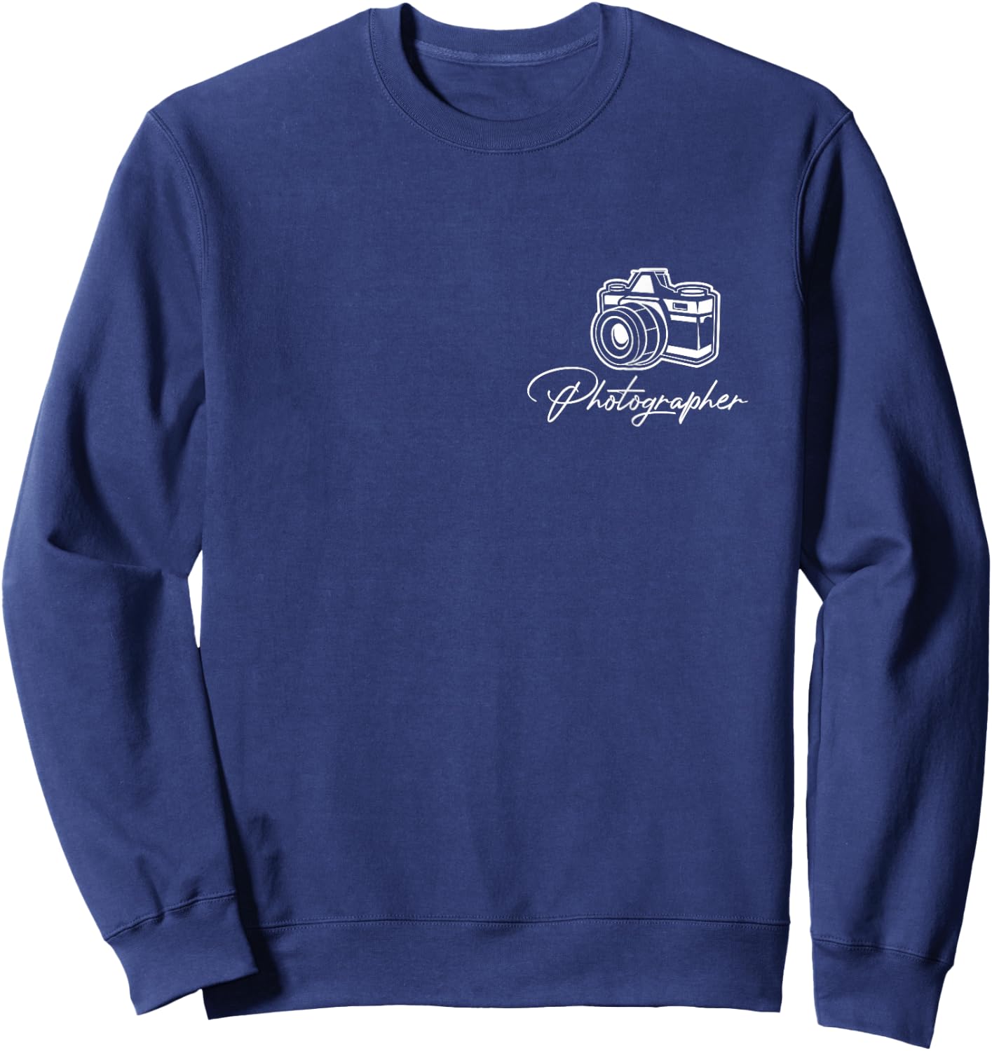 Camera Photographer Lens Cameraman Focus Photography Sweatshirt - Sweatshirt | Navy