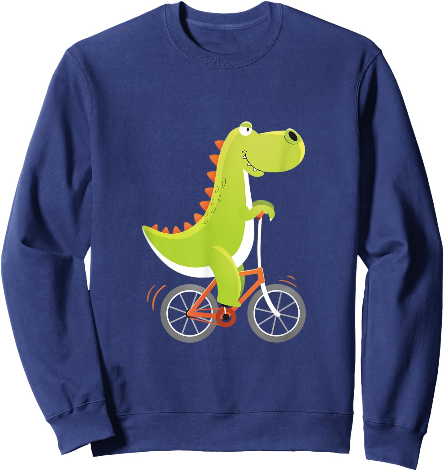 Sportlich Ses Tier Bike Biking Biken Radfahren Dinosaur Dino Bicycle Driving Cyclist Cycling Gift Sweatshirt - Sweatshirt | Navy