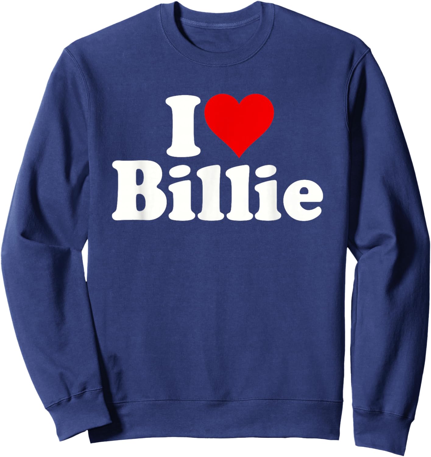 I Love Heart Billie Sweatshirt - Sweatshirt | Navy