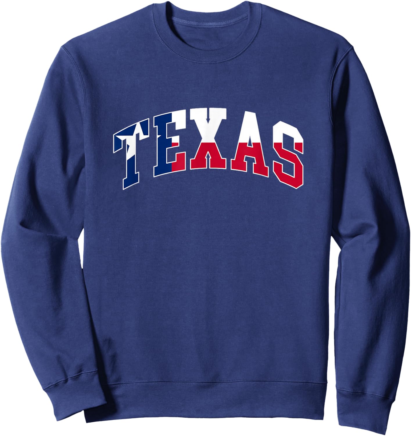 Texas - Throwback Design - Flag of Texas - Classic Sweatshirt - Sweatshirt | Navy