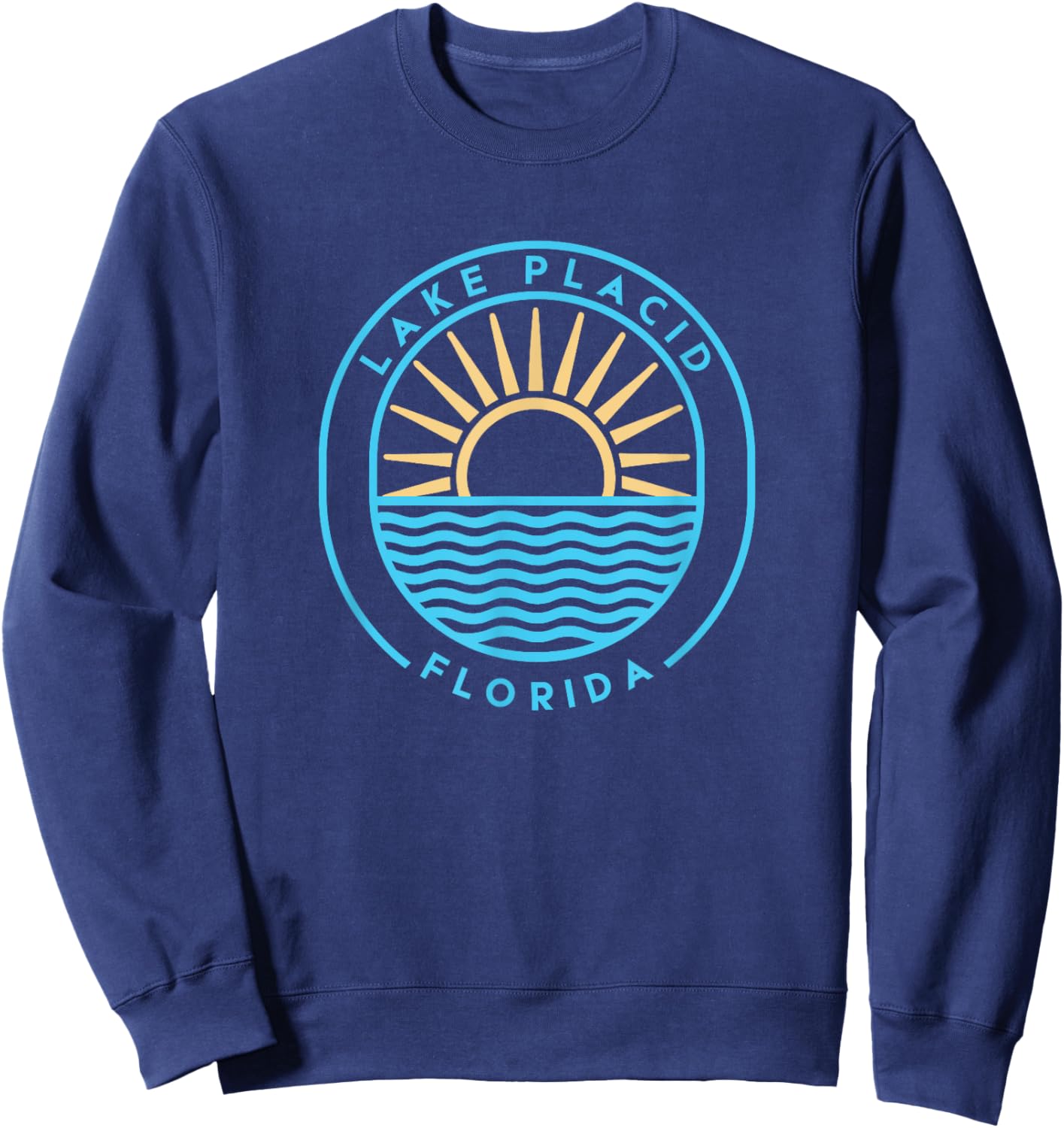 Lake Placid Florida Outdoors Vintage Sweatshirt - Sweatshirt | Navy