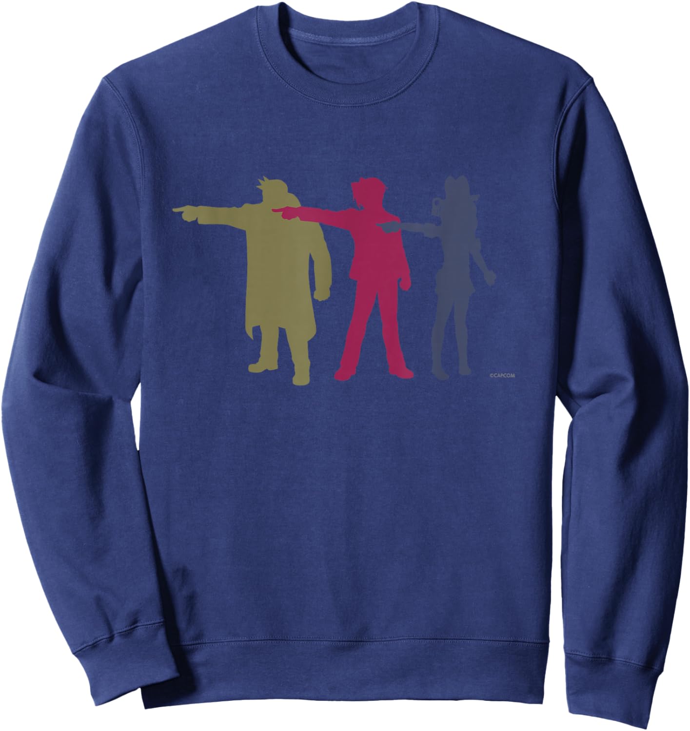 Ace Attorney Investigations Collection Triple Objection (A) Sweatshirt - Sweatshirt | Navy