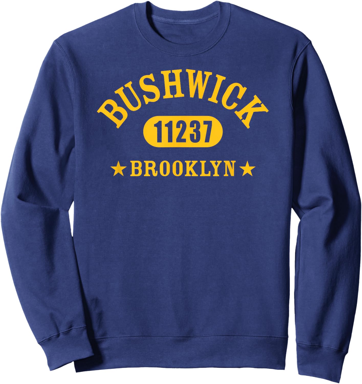 BUSHWICK Brooklyn NY 11237 Athletic Design Sweatshirt - Sweatshirt | Navy