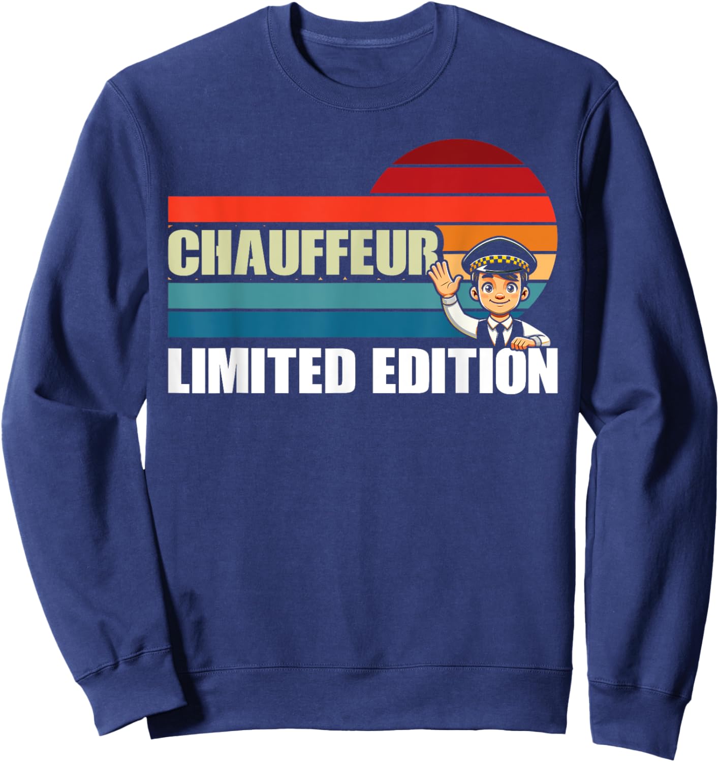 CHAUFFEUR Funny Job Title Profession Birthday Worker Idea Sweatshirt - Sweatshirt | Navy