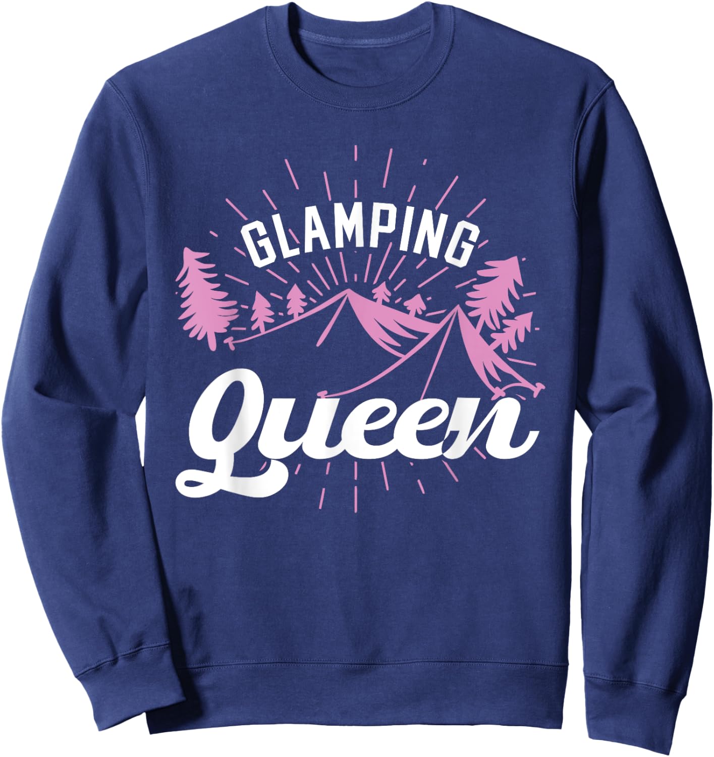 Glamping Queen Camping Sweatshirt - Sweatshirt | Navy