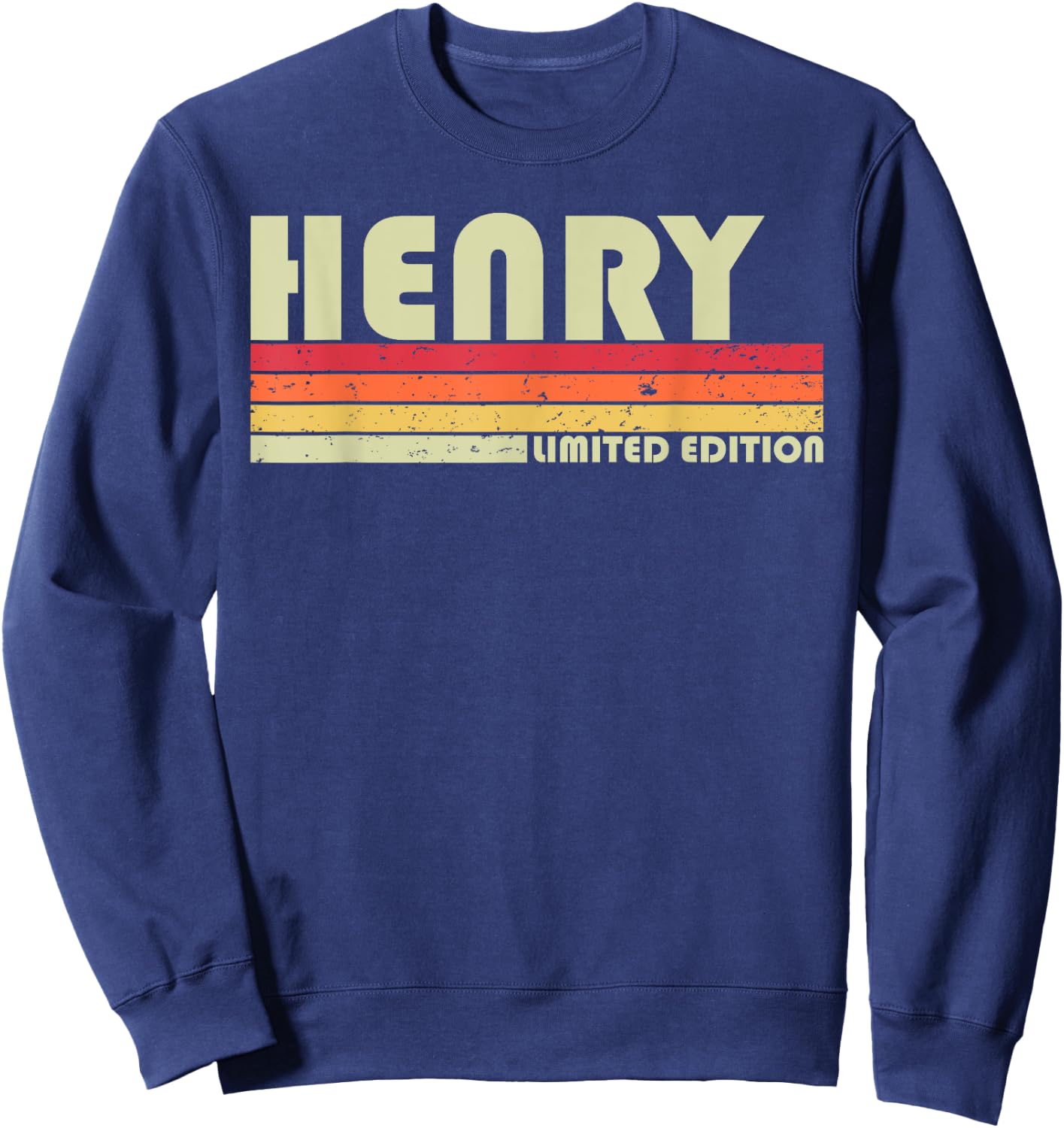 HENRY Gift Name Personalized Funny Retro Vintage Birthday Sweatshirt - Sweatshirt | Navy