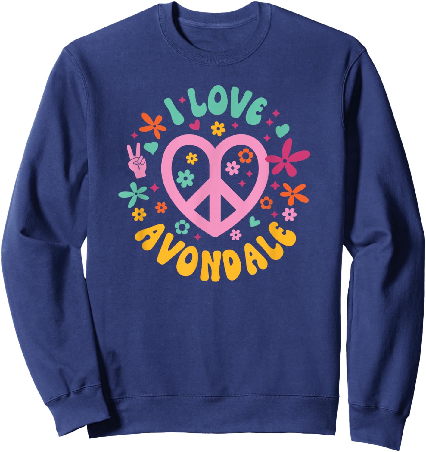 I Love Avondale Sweatshirt - Sweatshirt | Navy