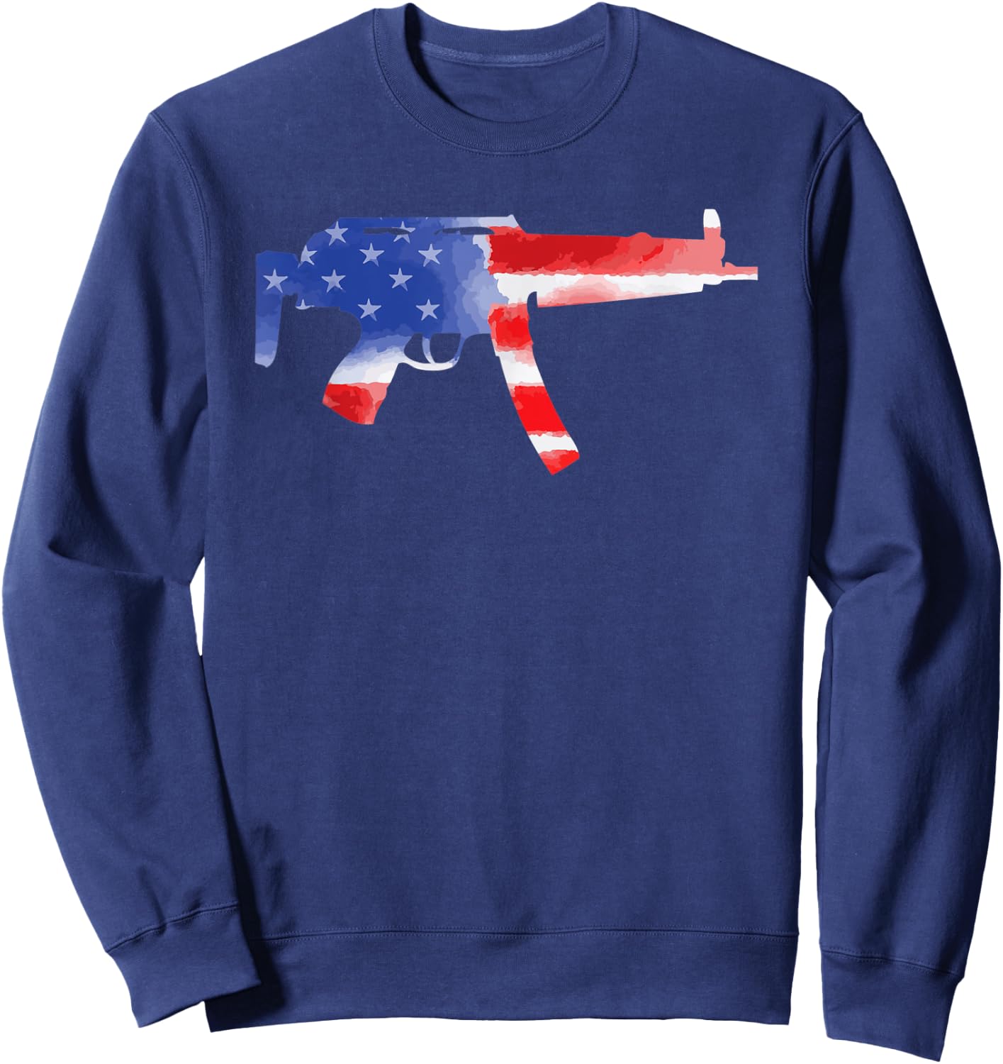 MP5 Gun America USA Flag Pride T Shirt Gift United States Sweatshirt - Sweatshirt | Navy