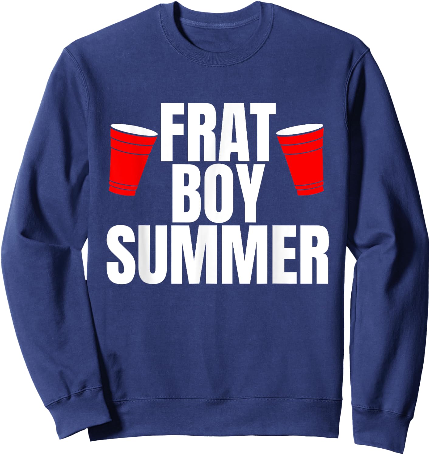 Frat Boy Summer Beer Pong Sweatshirt - Sweatshirt | Navy