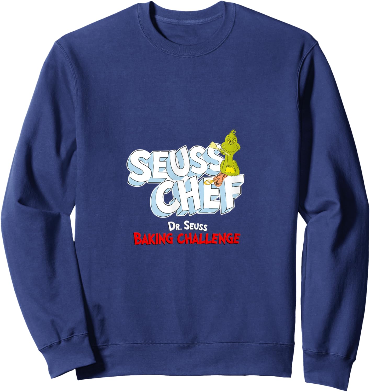 Dr. Seuss Baking Challenge Seuss Chef The Grinch Sweatshirt - Sweatshirt | Navy