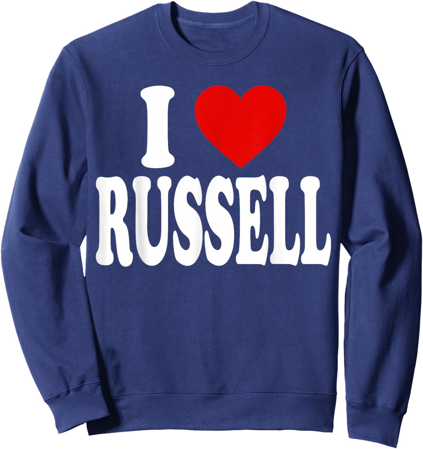 I Heart Love Russell Sweatshirt - Sweatshirt | Navy