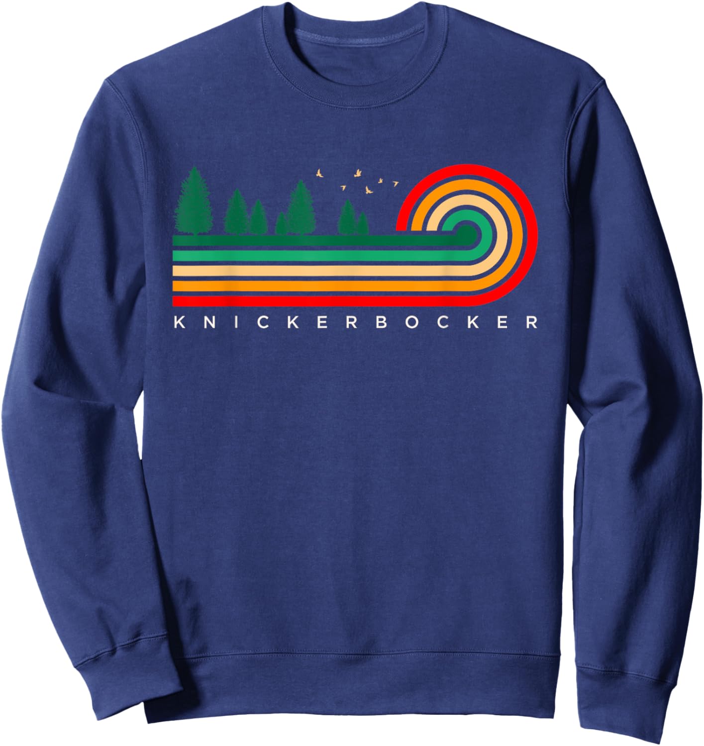 Evergreen Vintage Stripes Knickerbocker, Texas Sweatshirt - Sweatshirt | Navy