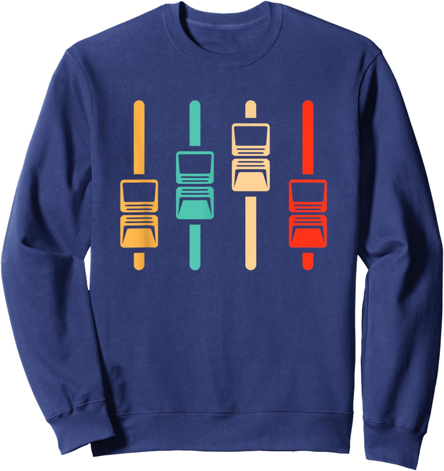 Retro Audio Engineer - Vintage Music Producer Sound Engineer Sweatshirt - Sweatshirt | Navy