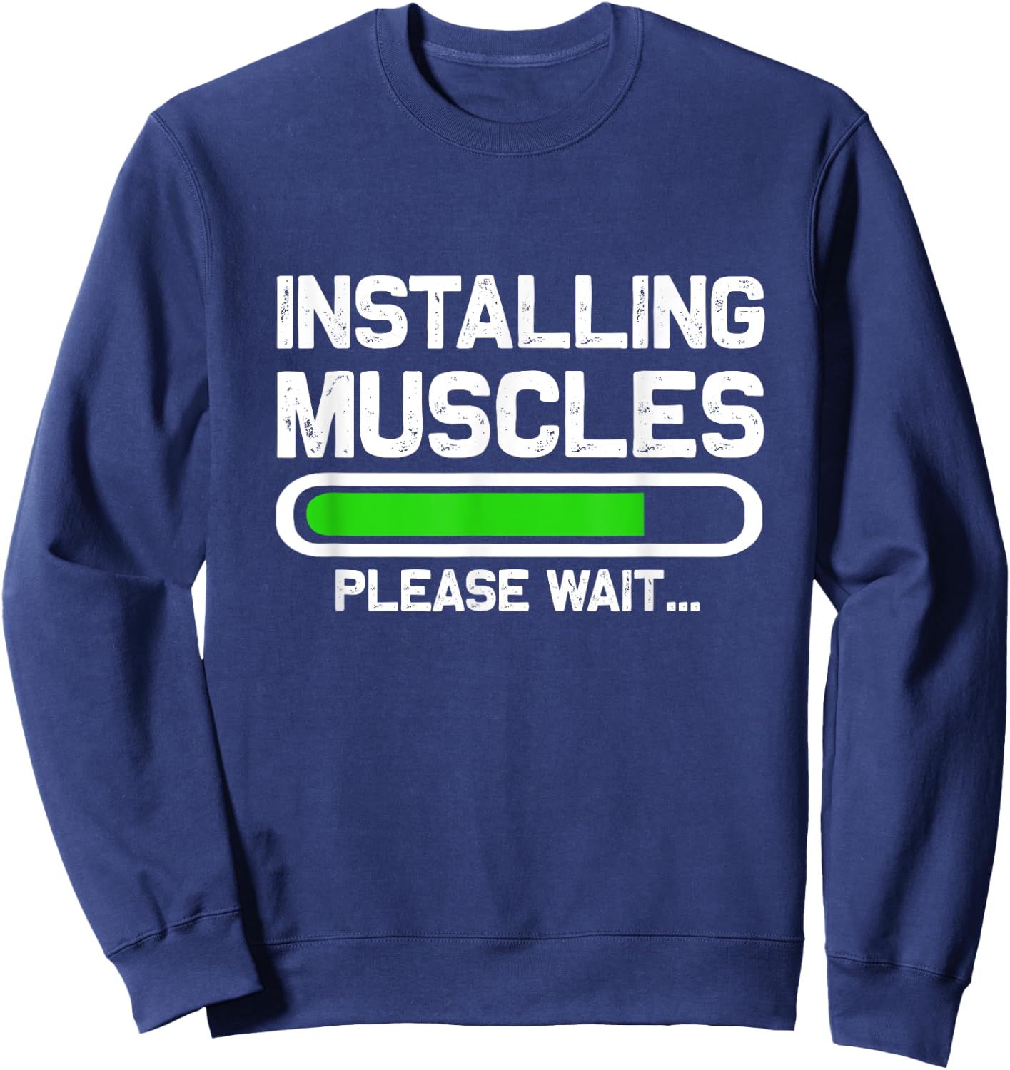 Build muscles - Load - Please wait... Fitness Sweatshirt - Sweatshirt | Navy