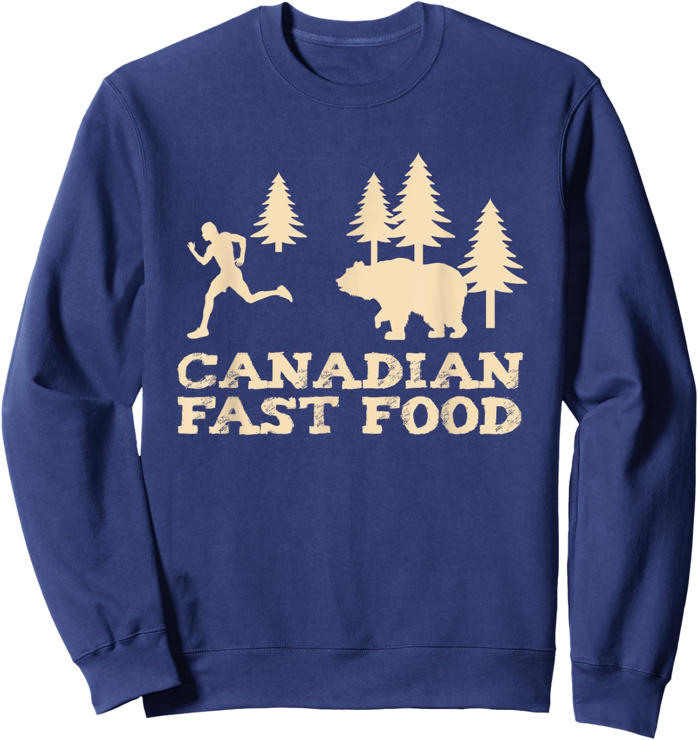 Canadian Fast Food Sweatshirt - Sweatshirt | Navy