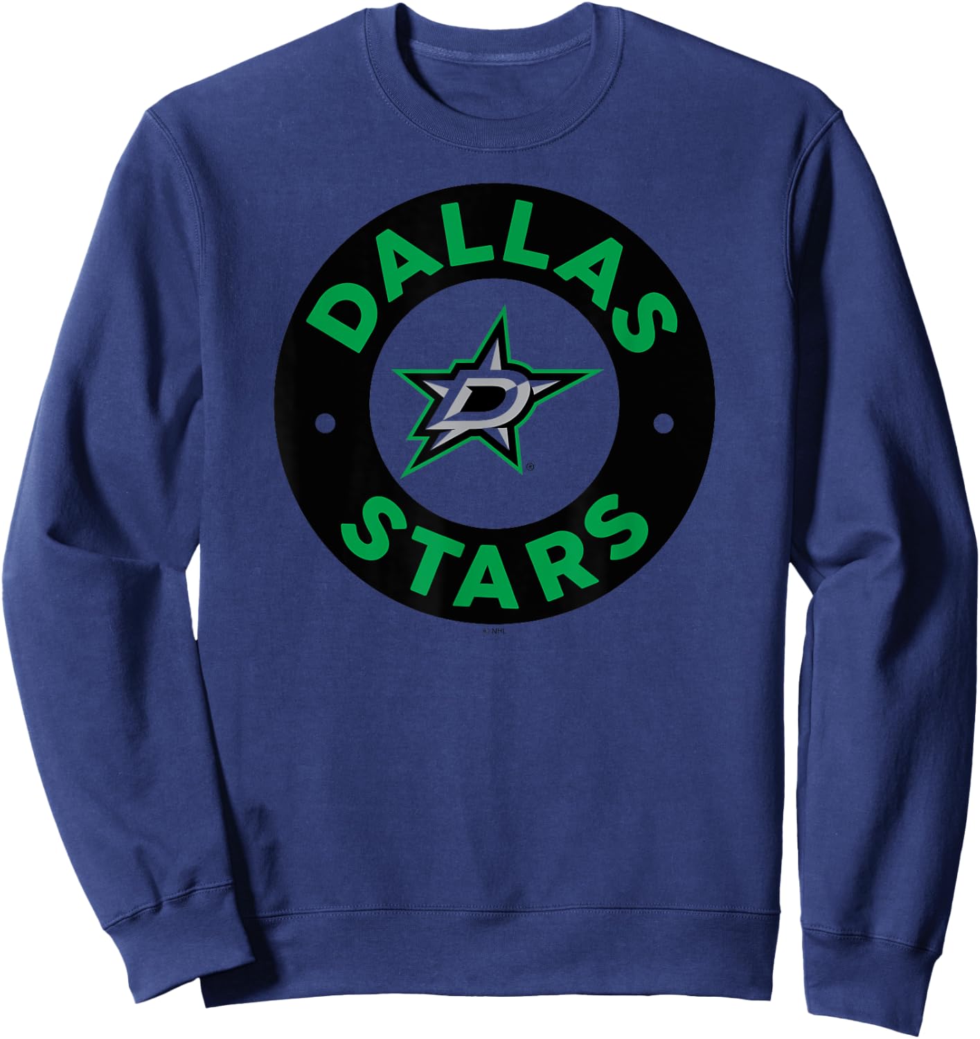 Dallas Stars Symbol White Officially Licensed Sweatshirt - Sweatshirt | Navy