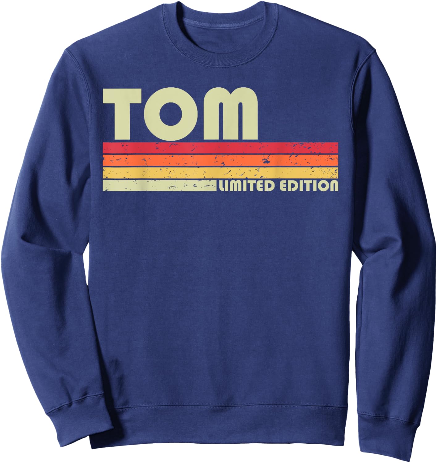TOM Gift Name Personalized Funny Retro Vintage Birthday Sweatshirt - Sweatshirt | Navy