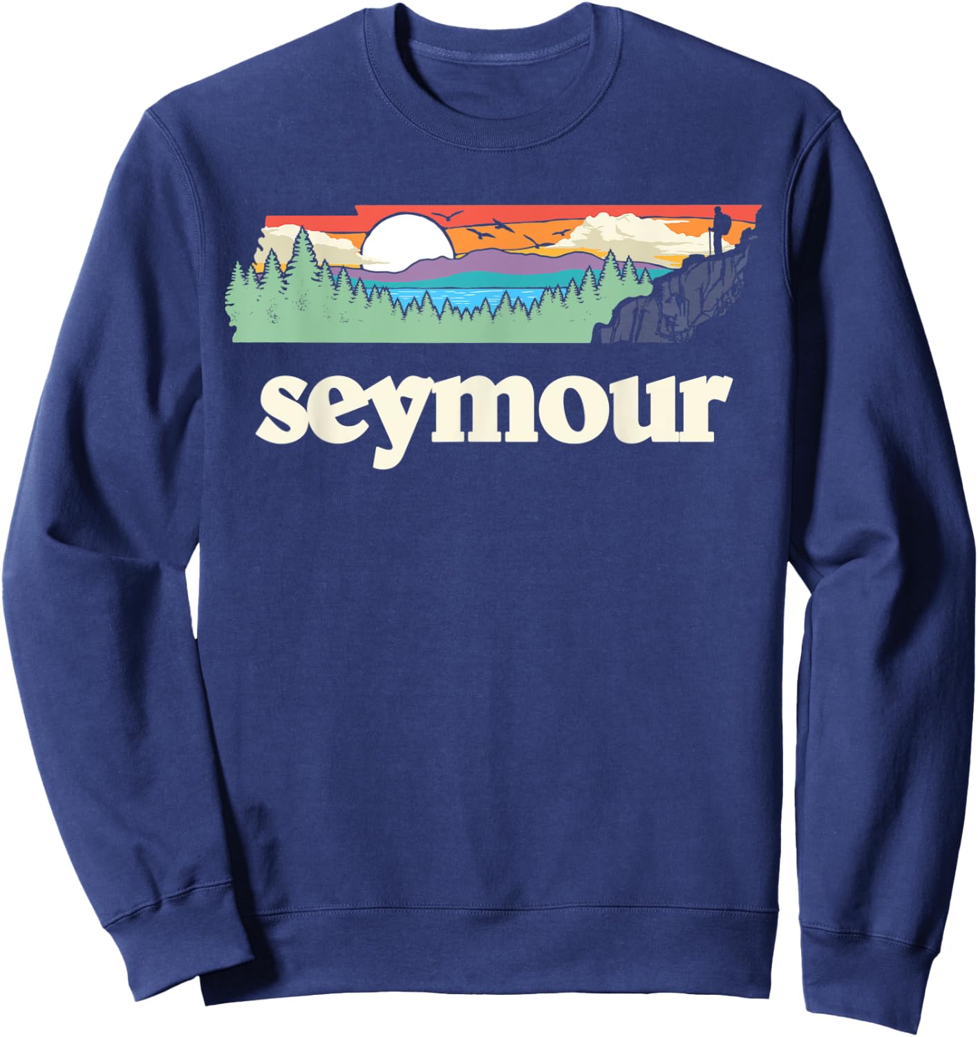 Seymour Tennessee Outdoors Retro Nature Graphic Sweatshirt - Sweatshirt | Navy