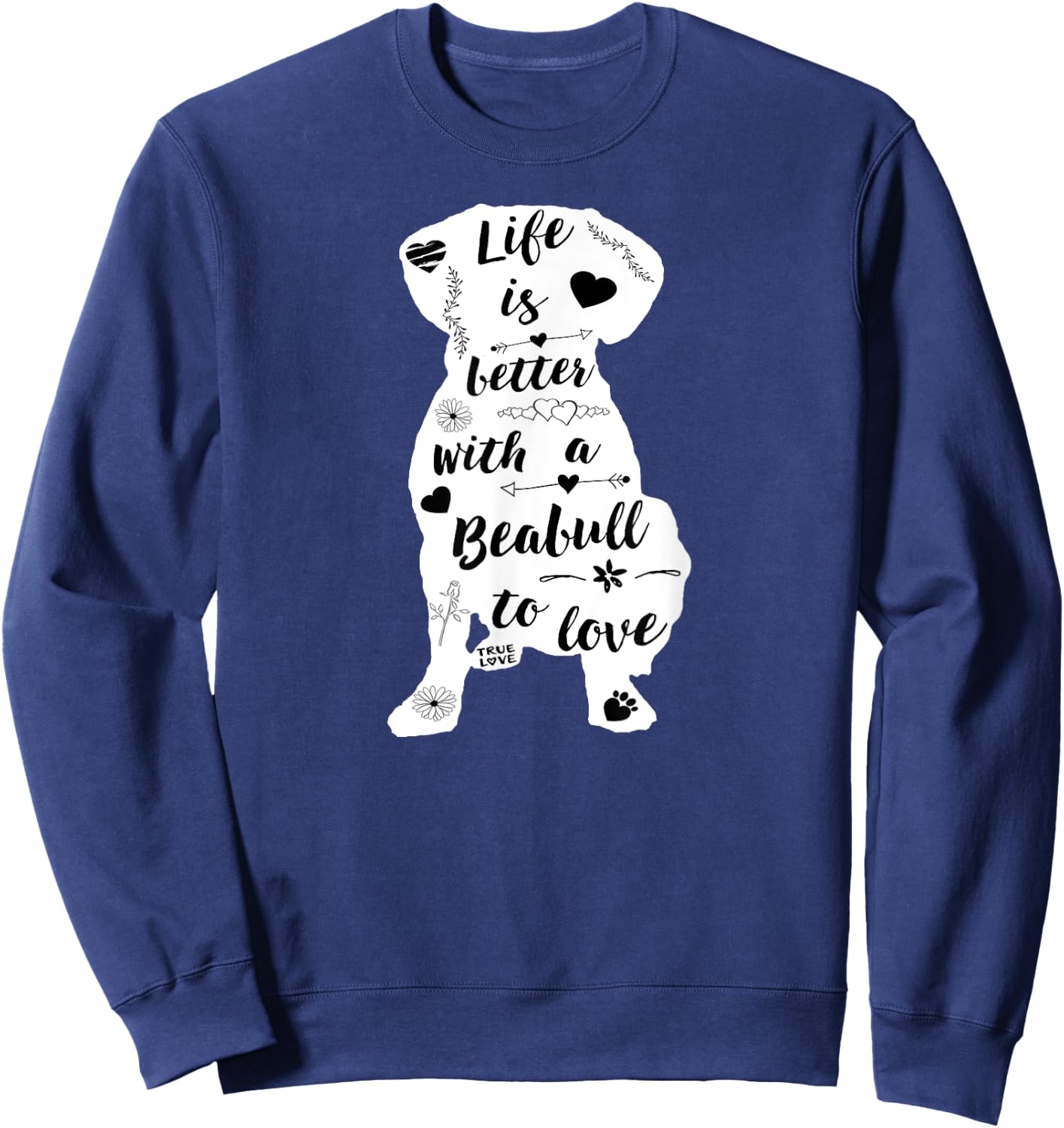 Beabull Shirt Design for Beabull Dog Lovers Sweatshirt - Sweatshirt | Navy