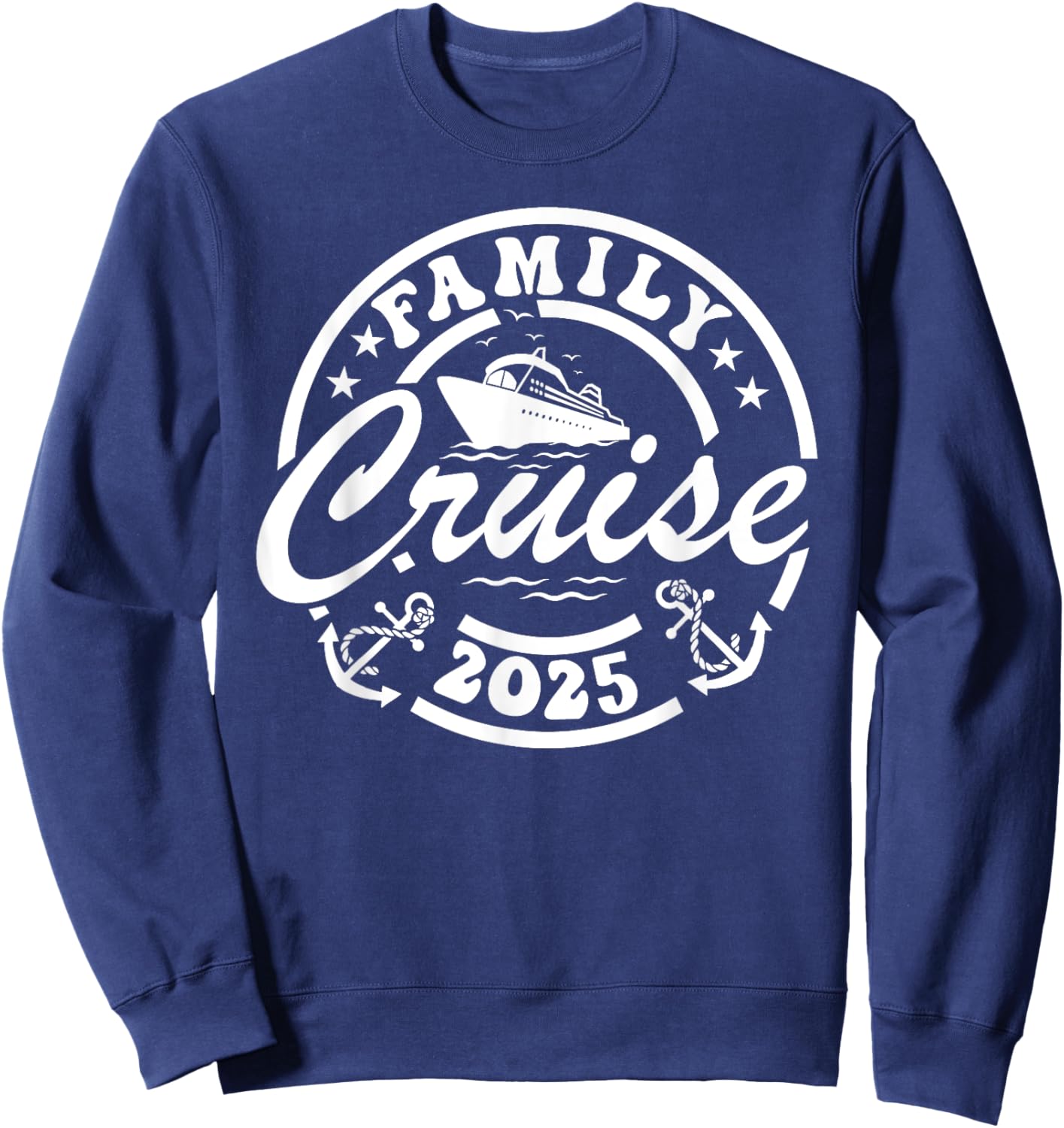 Family Cruise 2025 Summer Vacation Trip Matching Men Women Sweatshirt - Sweatshirt | Navy