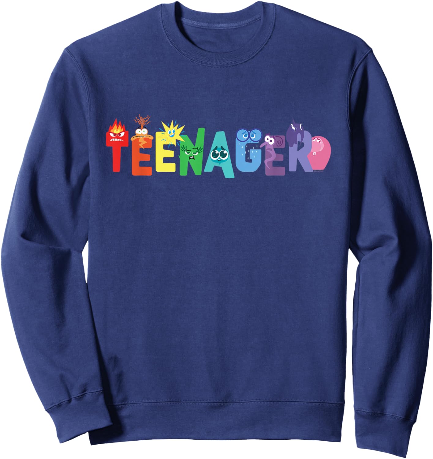 Disney and Pixar's Inside Out 2 Emotions Teenager Sweatshirt - Sweatshirt | Navy