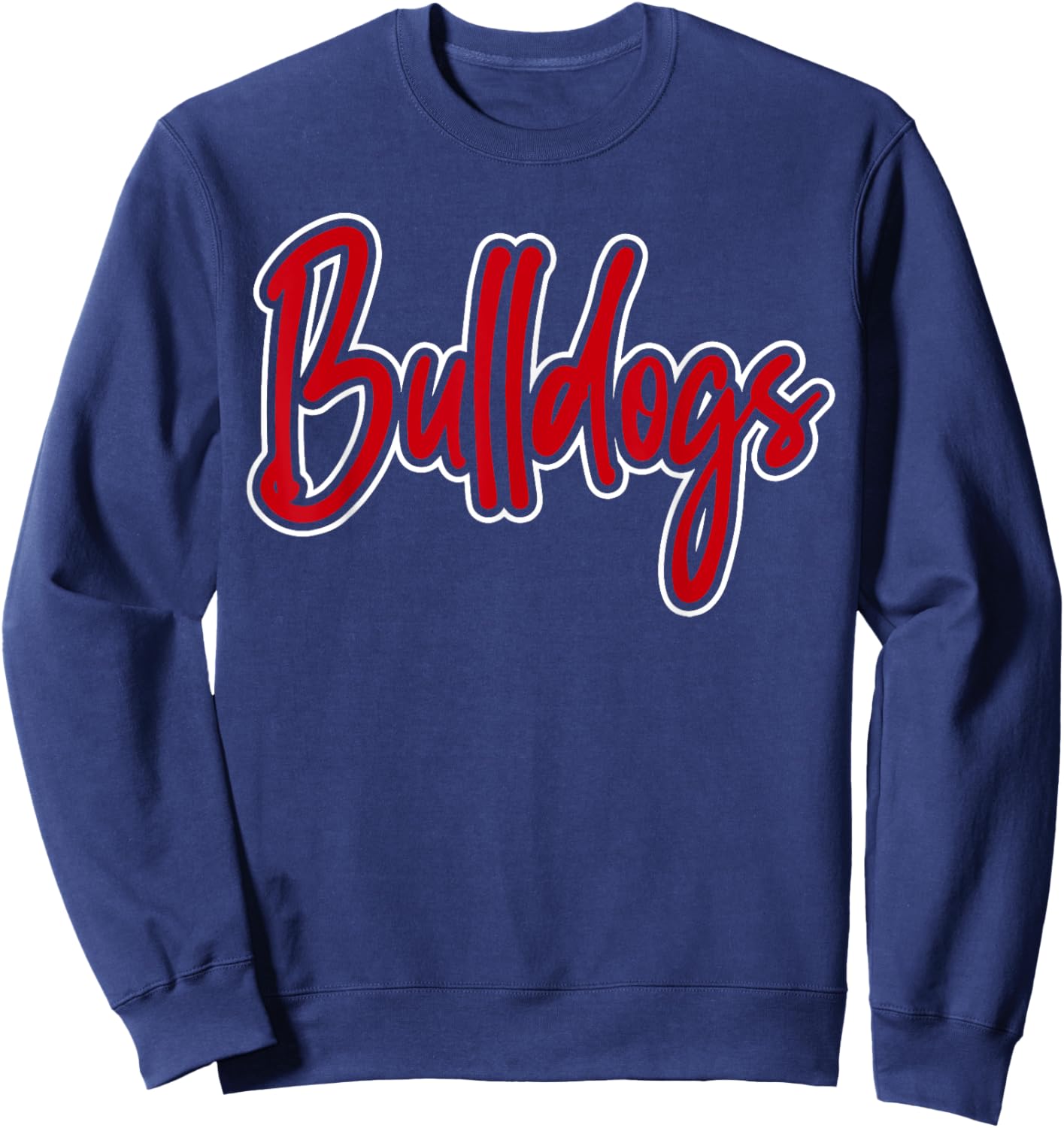 Go Dawgs Funny Bulldogs Sweatshirt - Sweatshirt | Navy