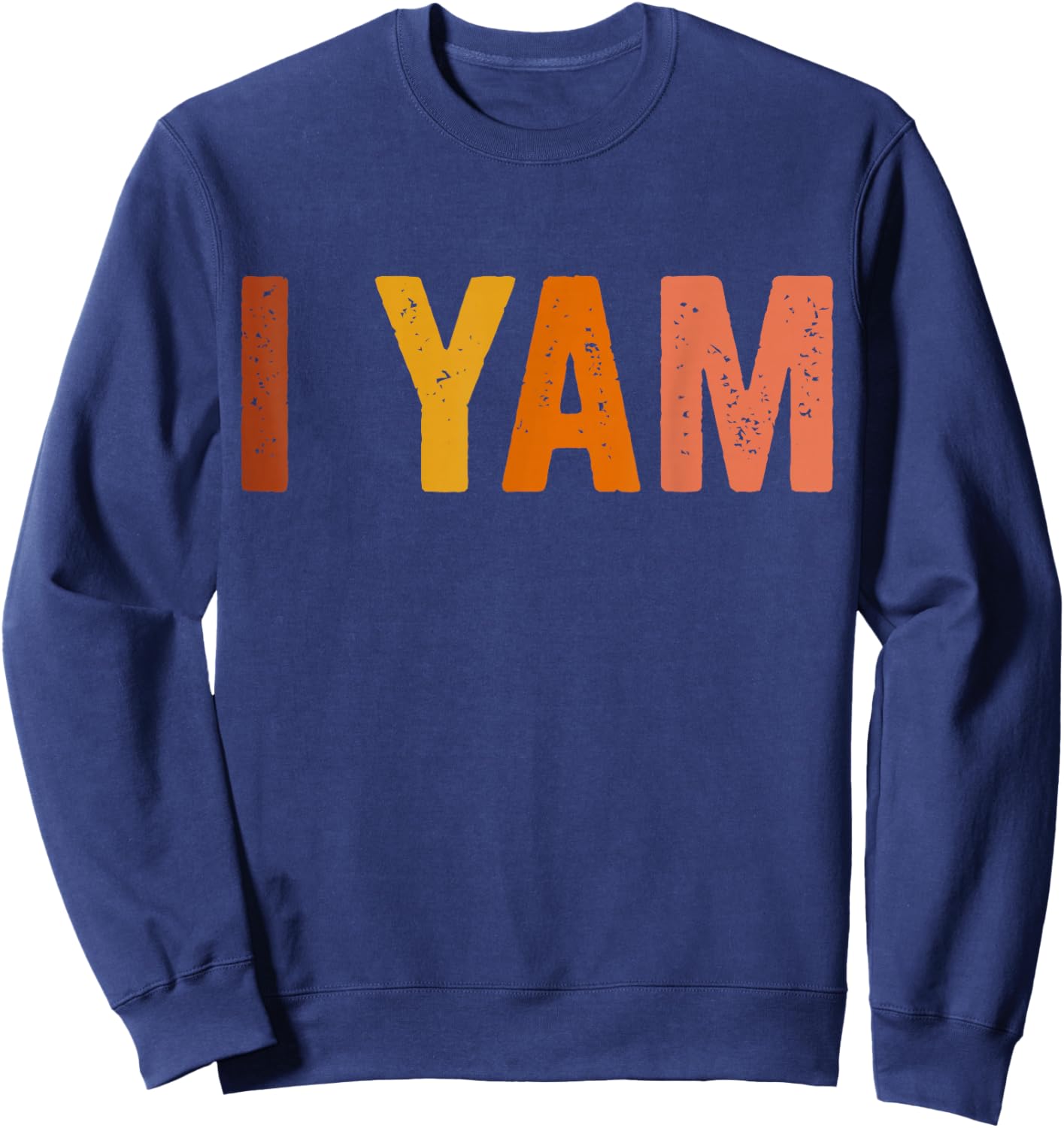 Thanksgiving Matching Couples She's My Sweet Potato I Yam Sweatshirt - Sweatshirt | Navy