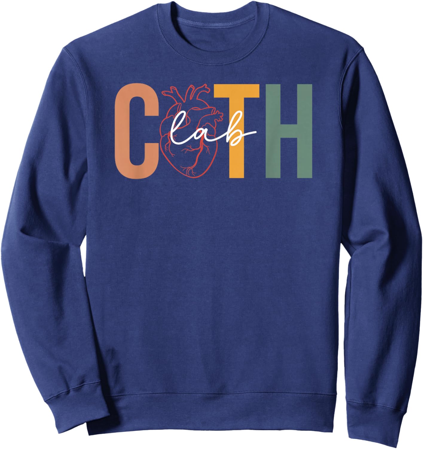 Cath Lab Boho Cath Lab Technologist Cath Laboratory Tech Sweatshirt - Sweatshirt | Navy