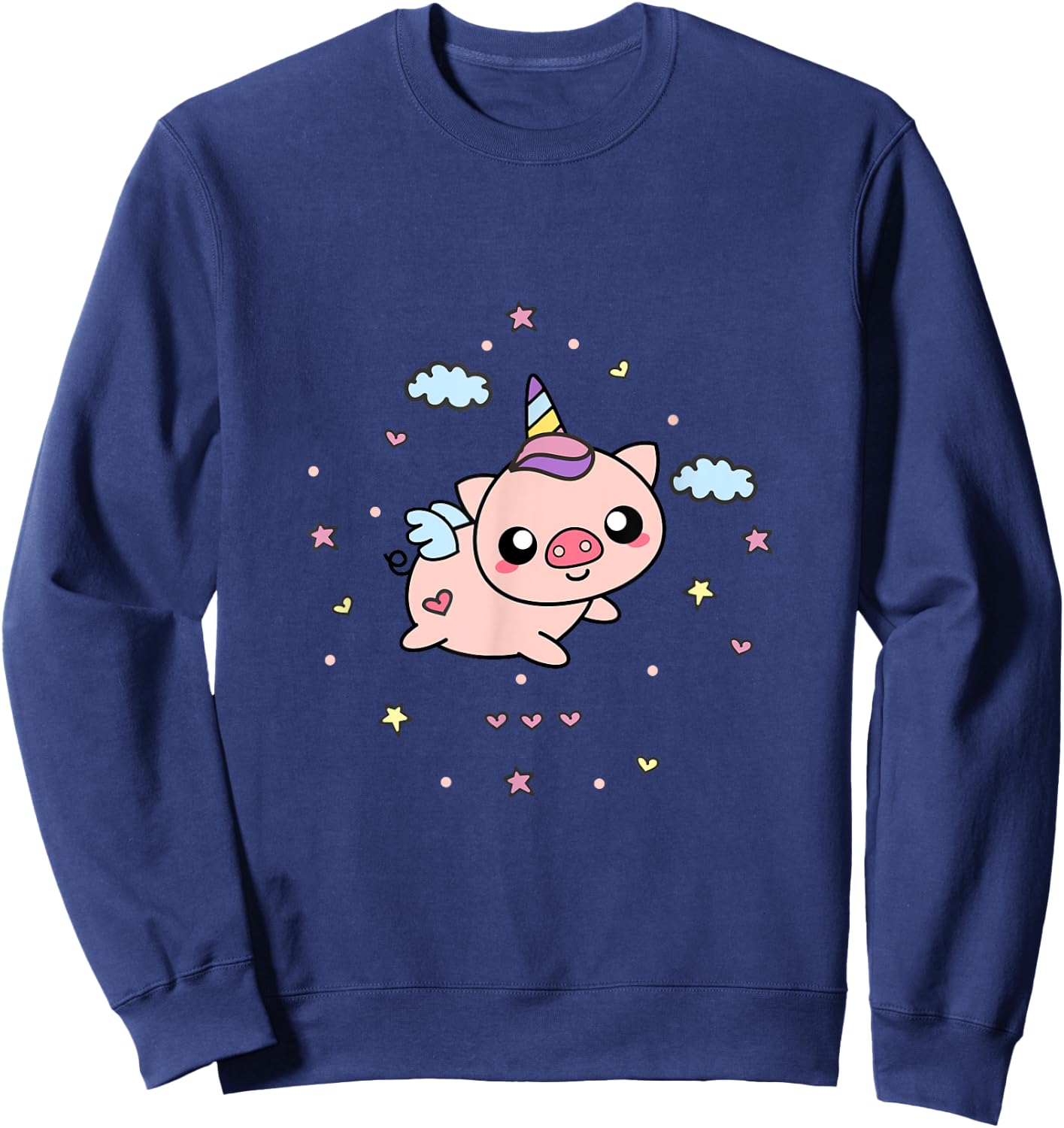 Unipig Pig Unicorn Sweatshirt - Sweatshirt | Navy