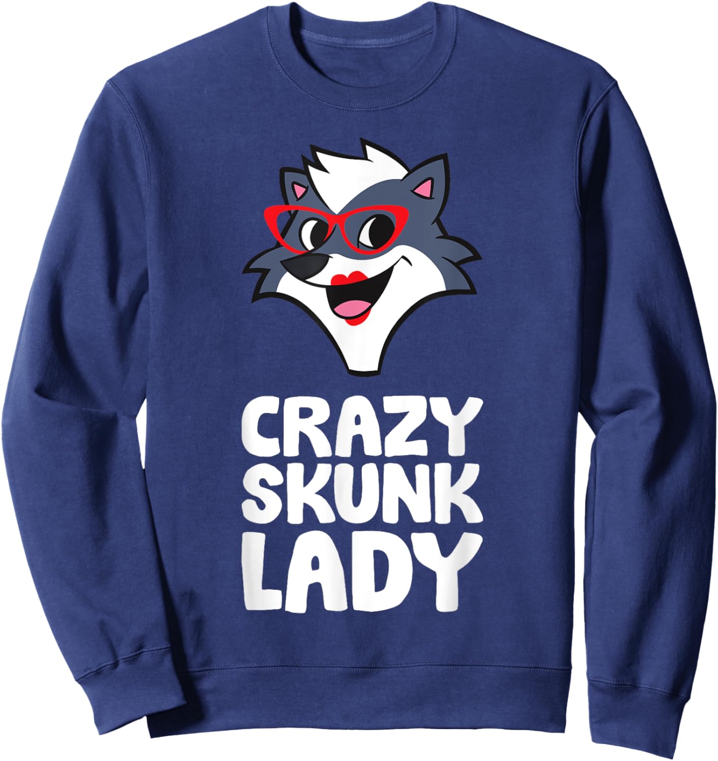Crazy Skunk Lady Sweatshirt - Sweatshirt | Navy