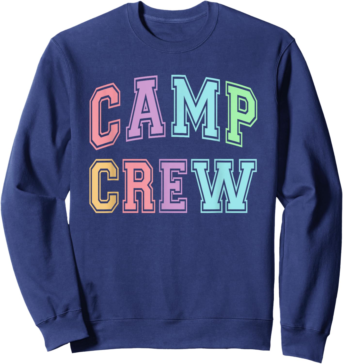 Cute CAMP CREW Summer Campsite Team Chaos Coordinator RN NP Men Women Kids Sweatshirt - Sweatshirt | Navy