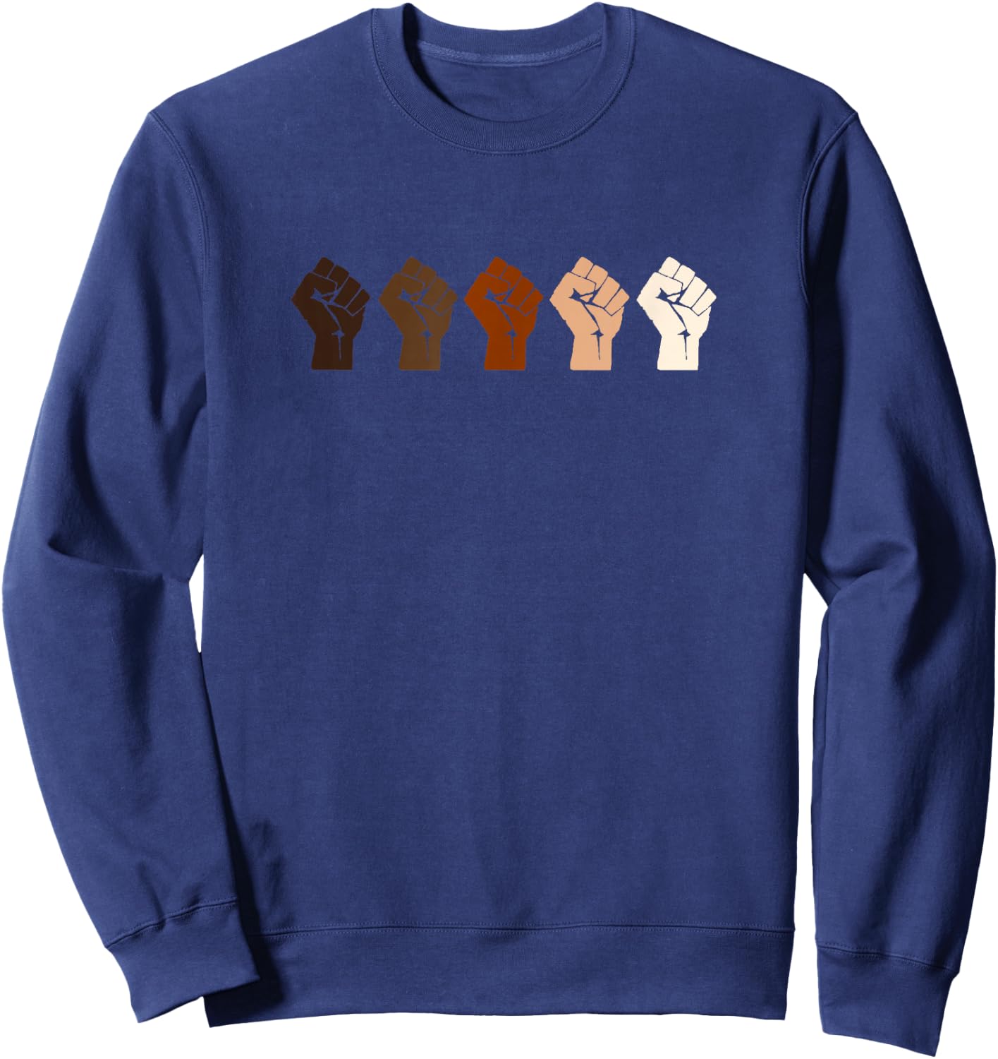Resist Fist Multi Skin Tone Sweatshirt - Sweatshirt | Navy