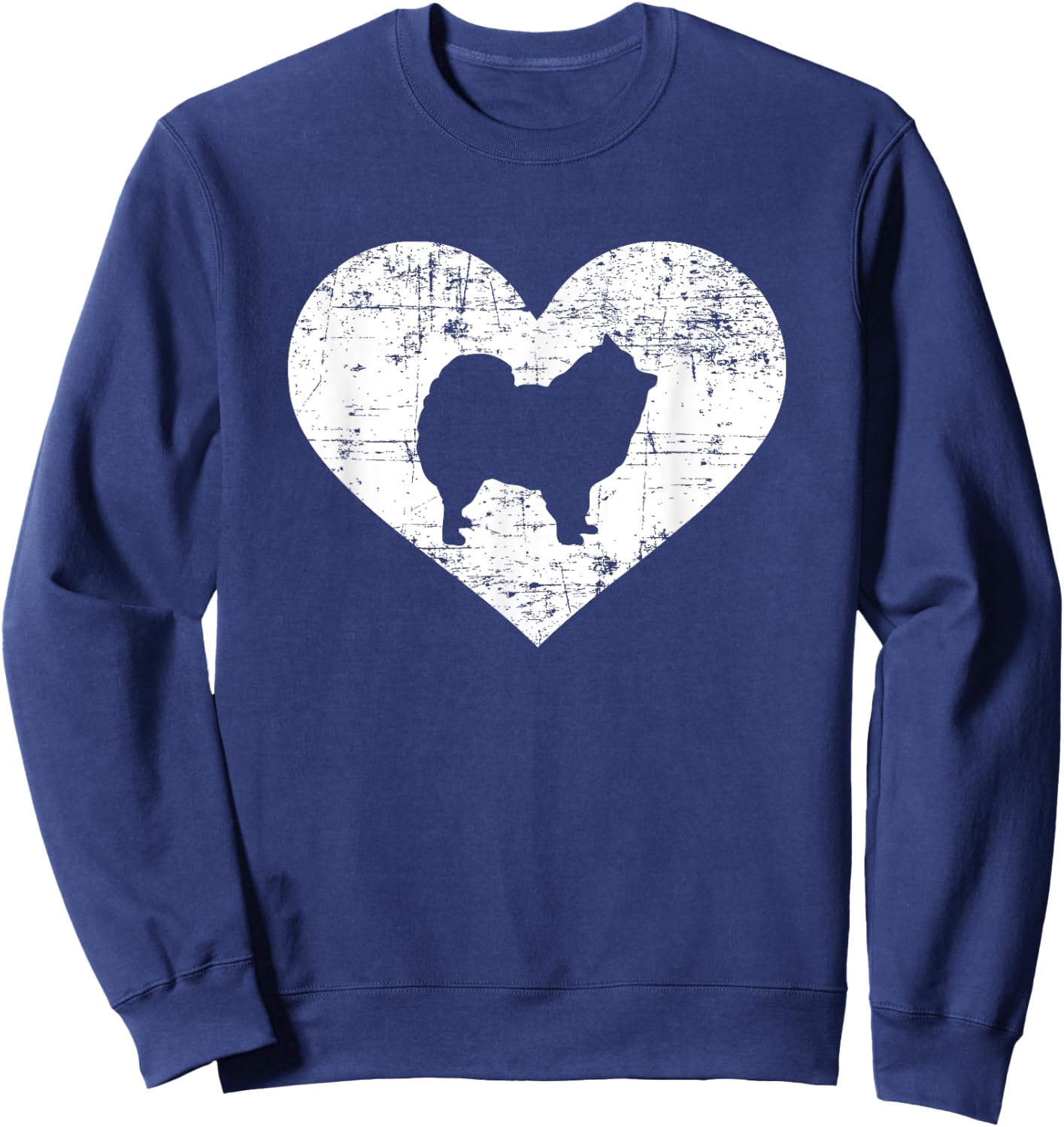Pomeranian heart Sweatshirt - Sweatshirt | Navy